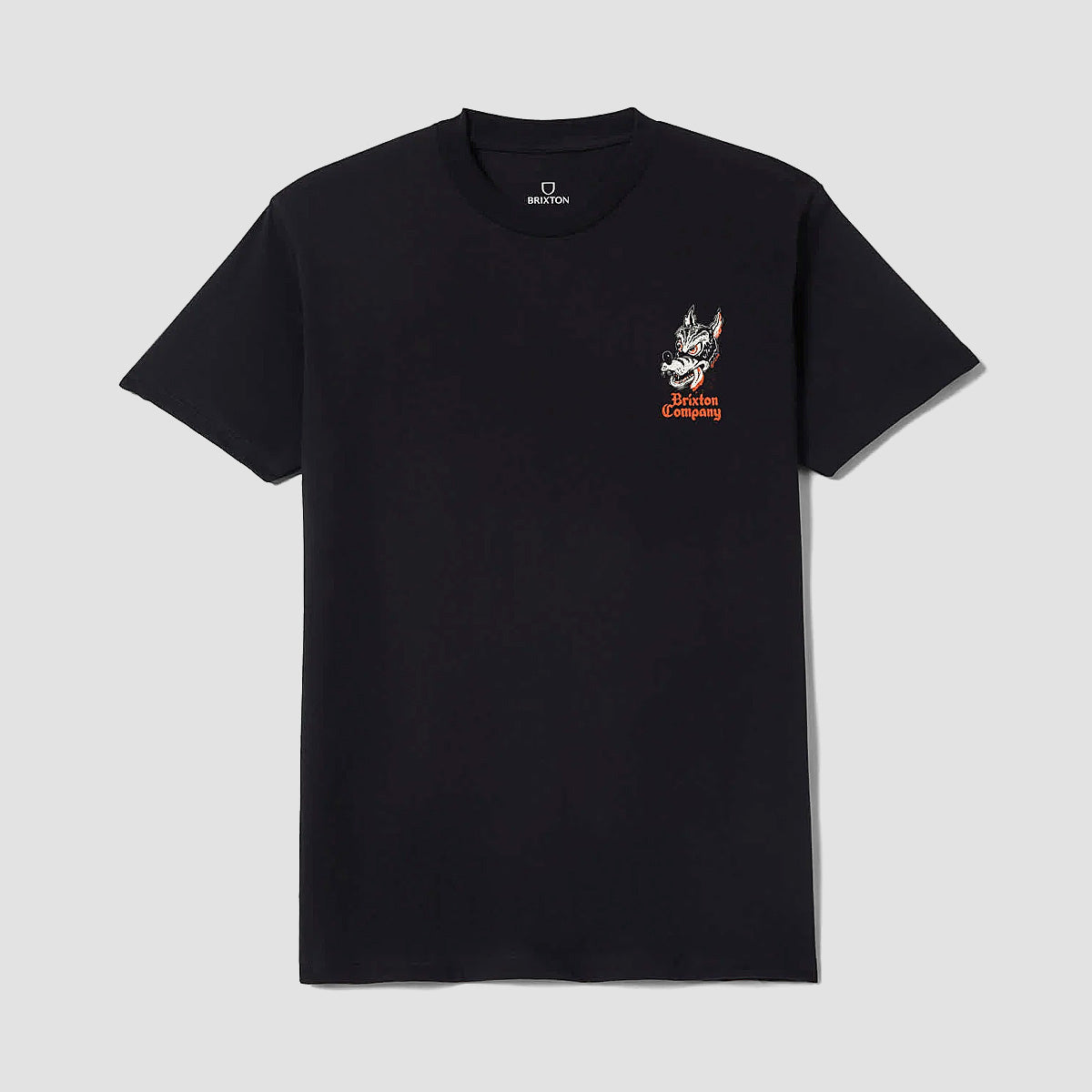 Brixton Dawg T-Shirt Black Worn Wash