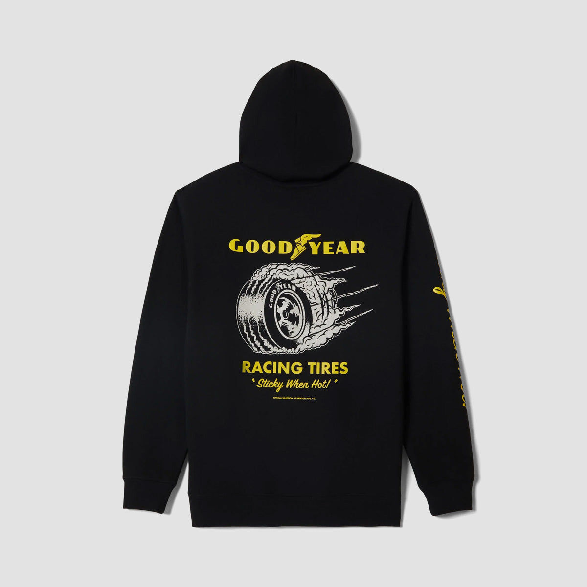 Brixton Goodyear Cheater Slick Pullover Hoodie Black