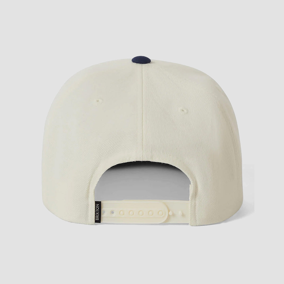 Brixton Oath III Snapback Cap Off White/Midnight Blue