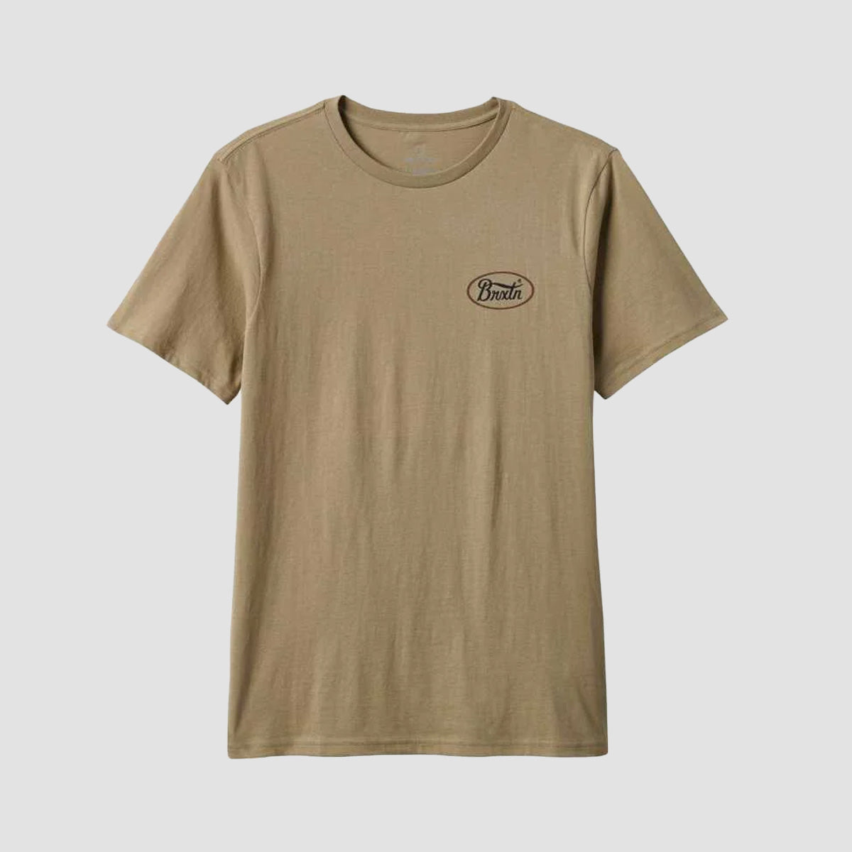Brixton Parsons Tailored T-Shirt Oatmeal/Washed Black/Mahogany