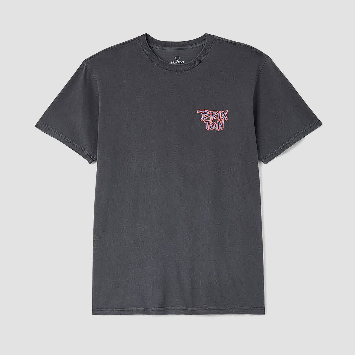 Brixton Rockton T-Shirt Black Worn Wash