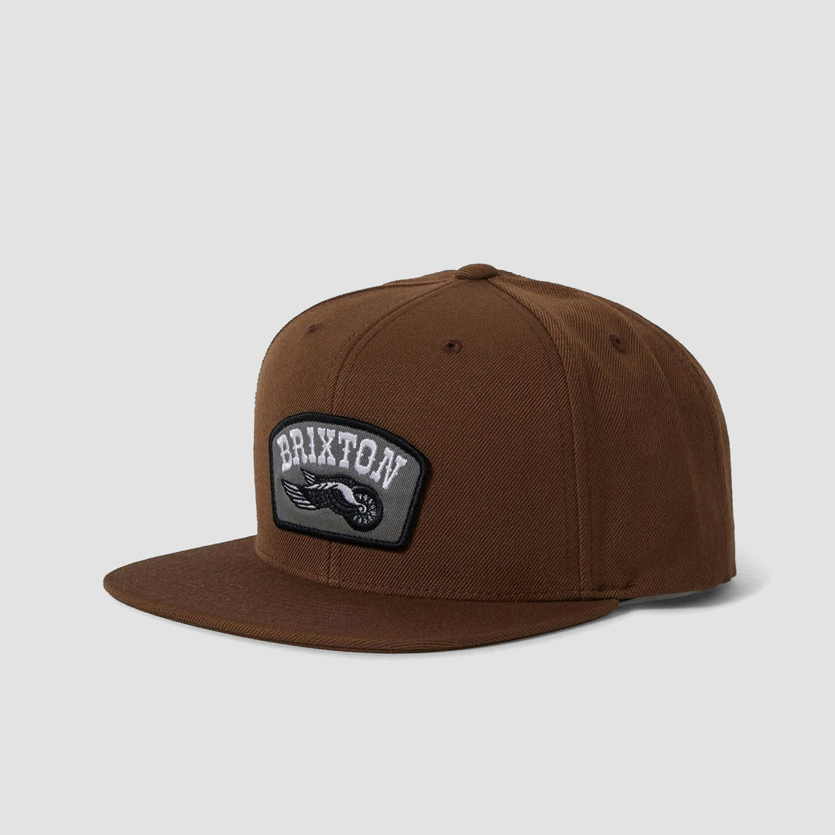 Brixton Roller MP Snapback Cap Pinecone Brown