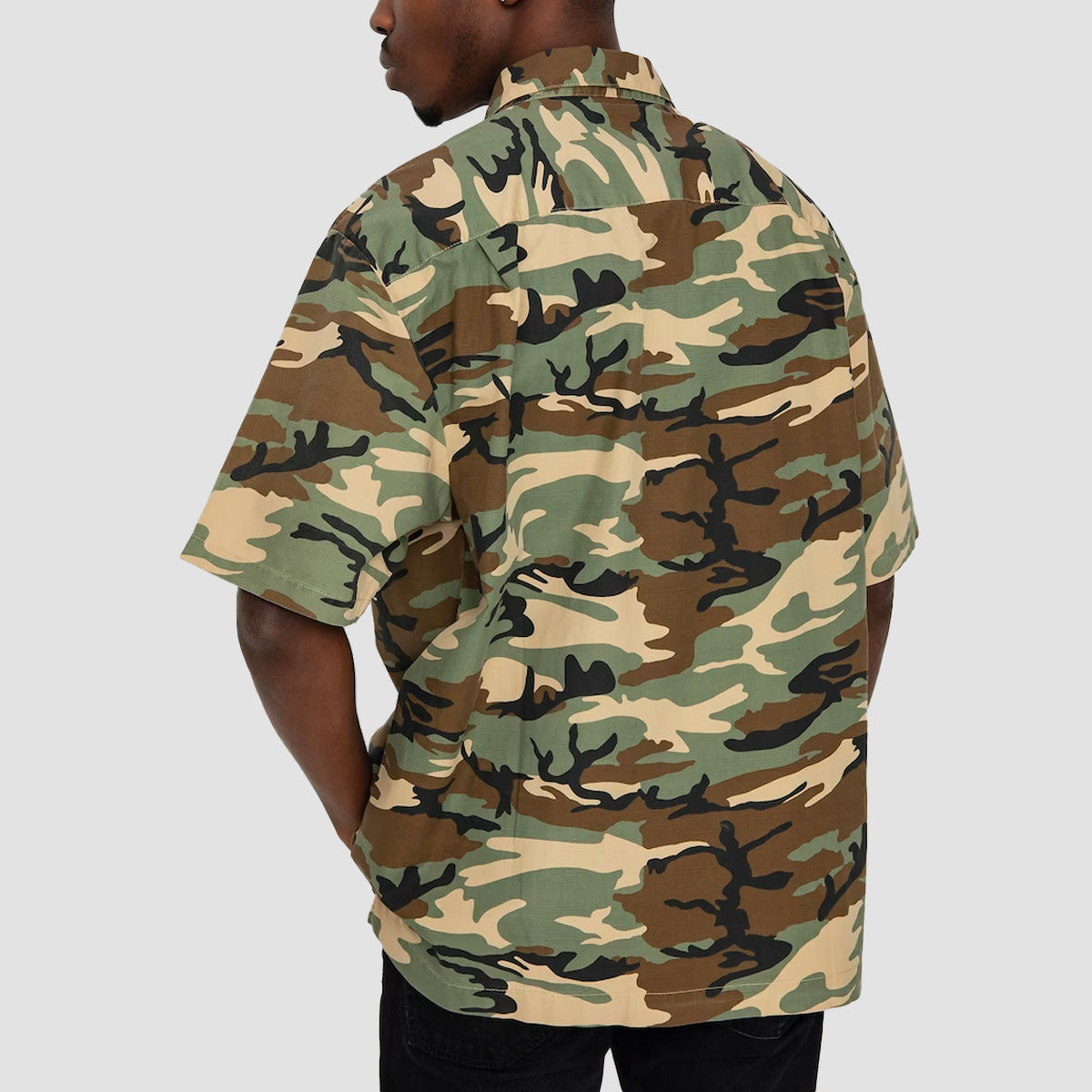 Brixton Surplus Short Sleeve Shirt Camo Surplus