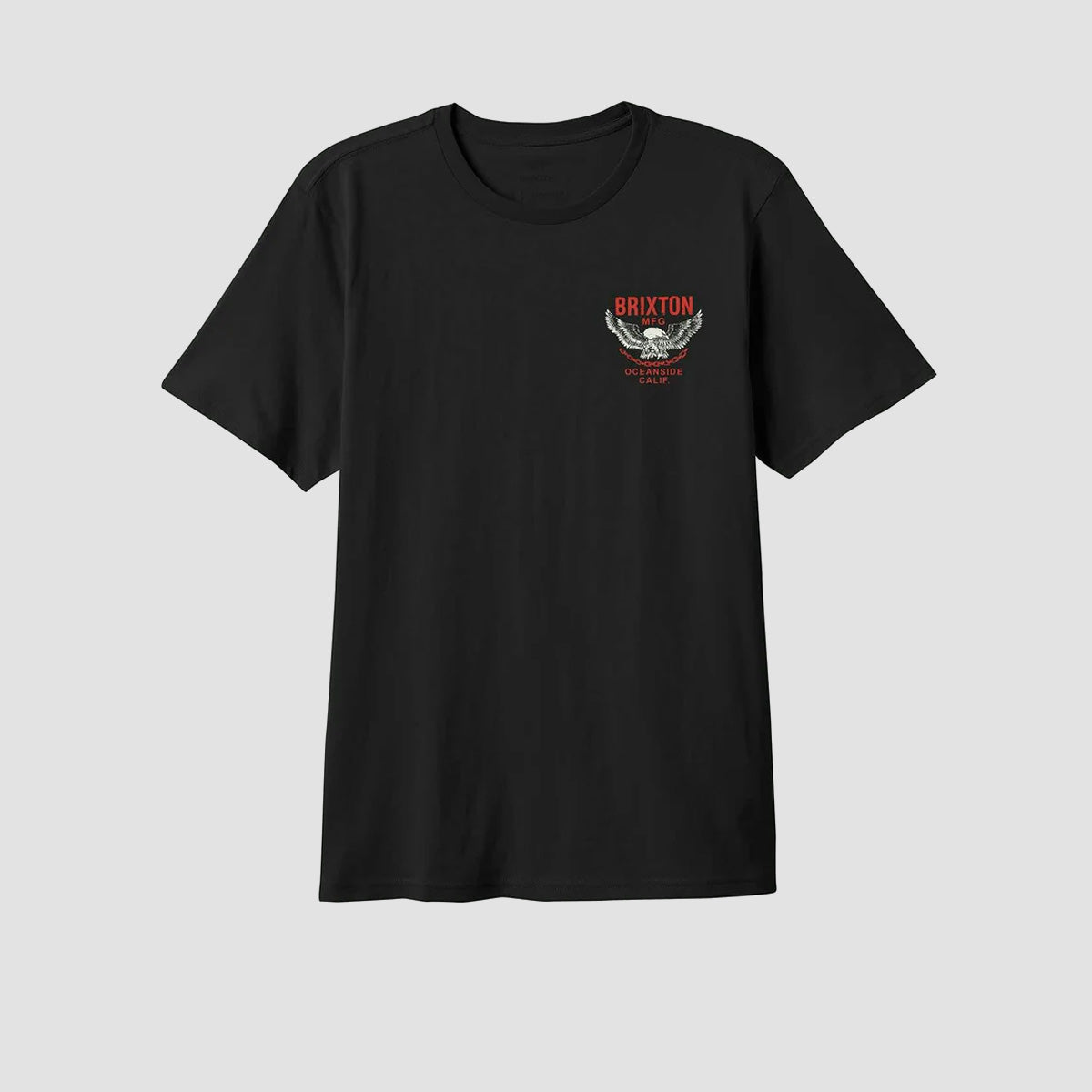 Brixton Waller T-Shirt Black Worn Wash