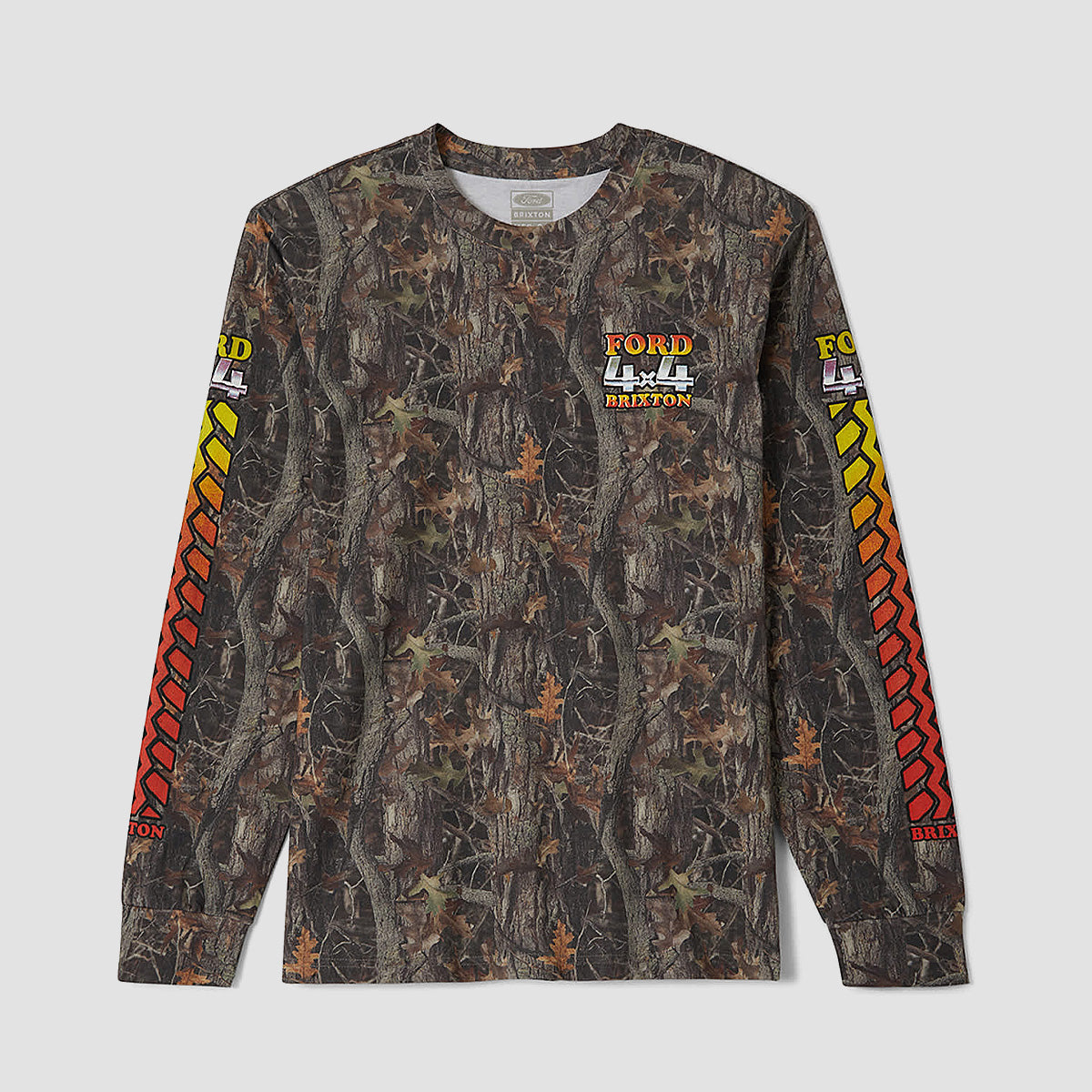 Brixton X Ford 4X4 Chrome Longsleeve T-Shirt Boxwood Green