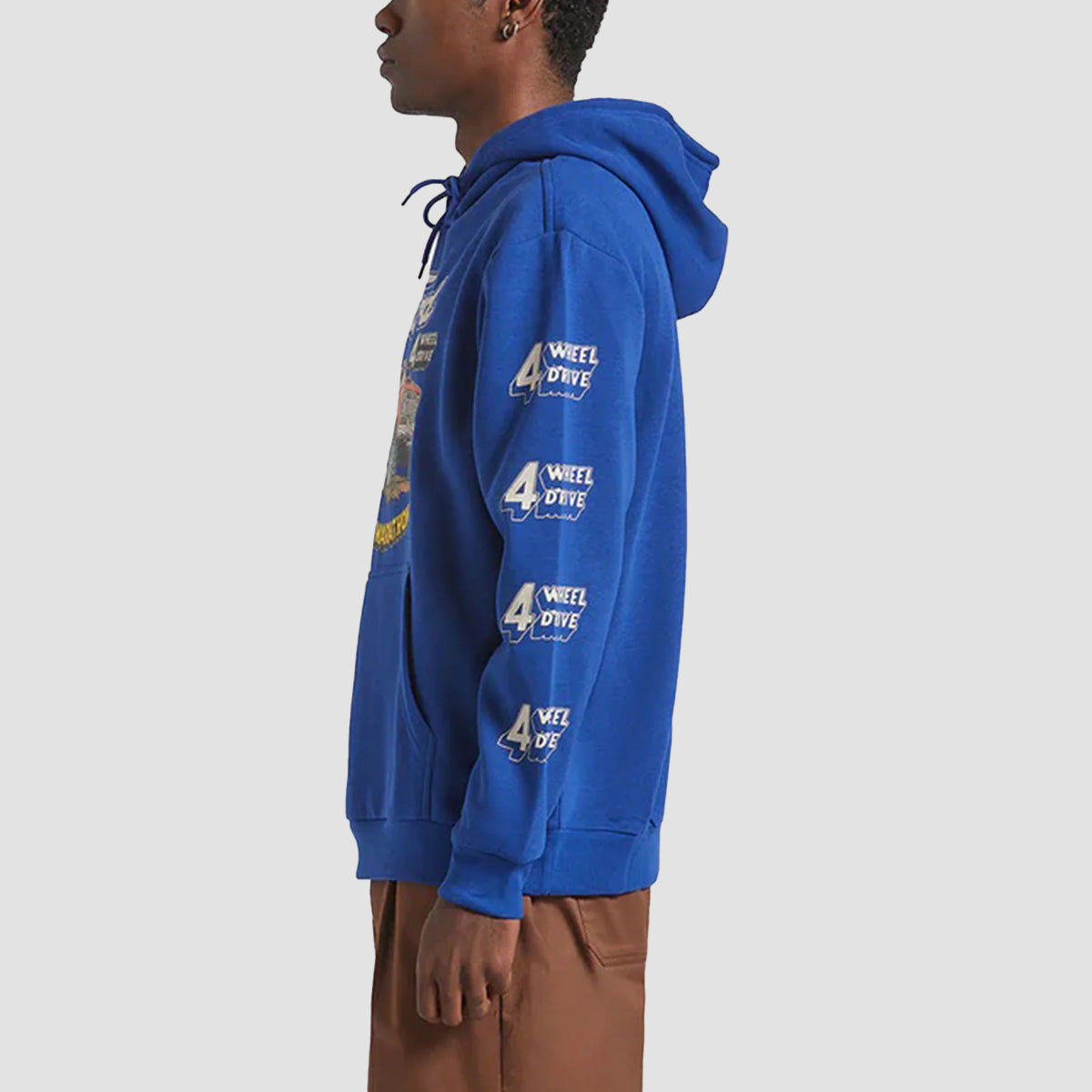 Brixton X Ford Mud Marathon Pullover Hoodie Ford Blue
