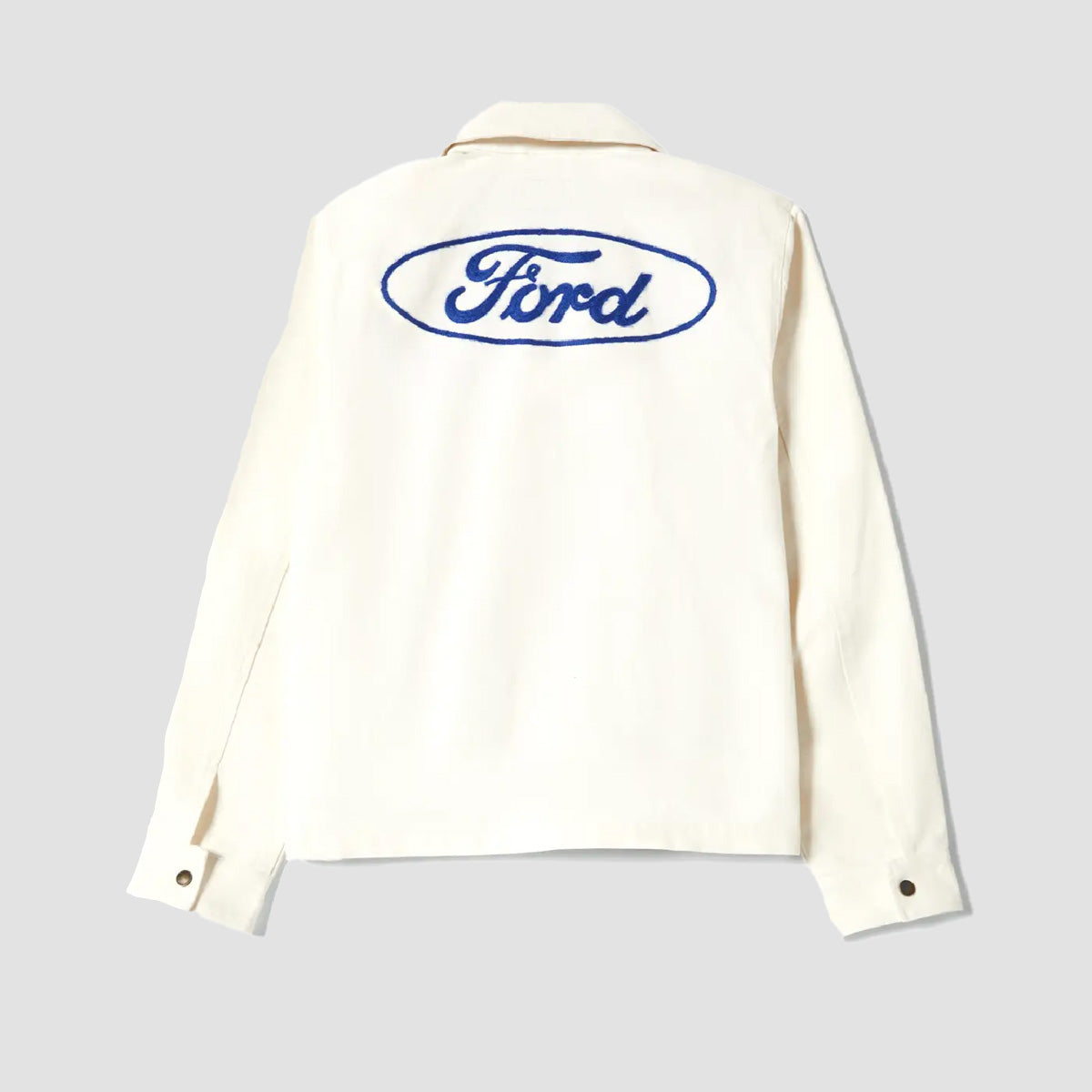 Brixton X Ford Number One Garage Jacket Wimbleton White