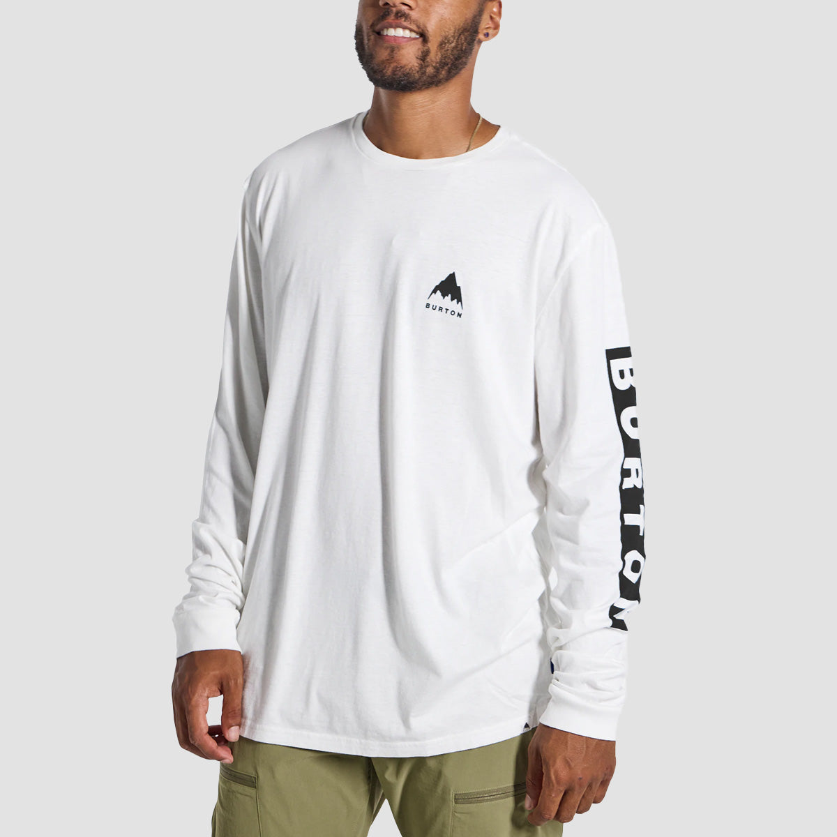 Burton Elite Longsleeve T-Shirt Stout White