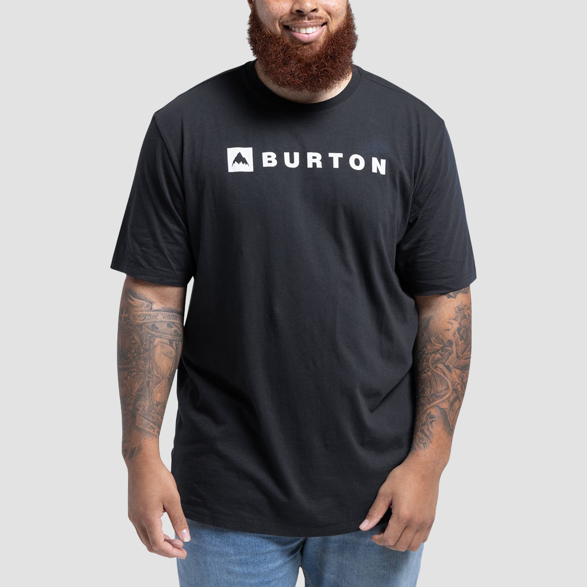 Burton Horizontal Mountain T-Shirt True Black