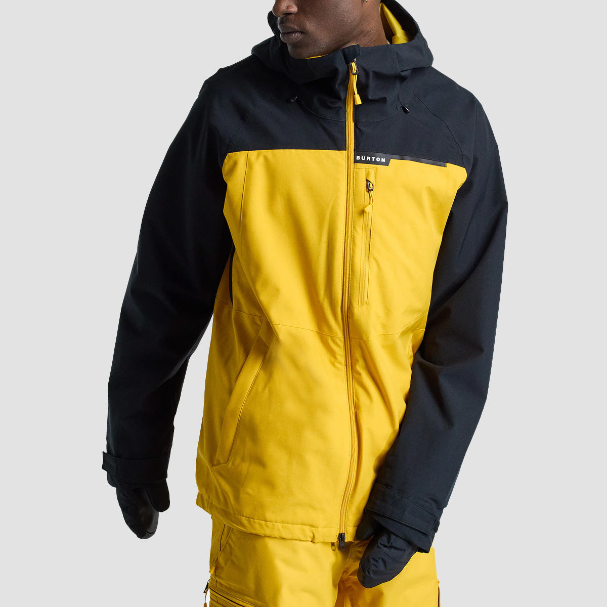 Burton Lodgepole 2L Snow Jacket True Black/Goldenrod