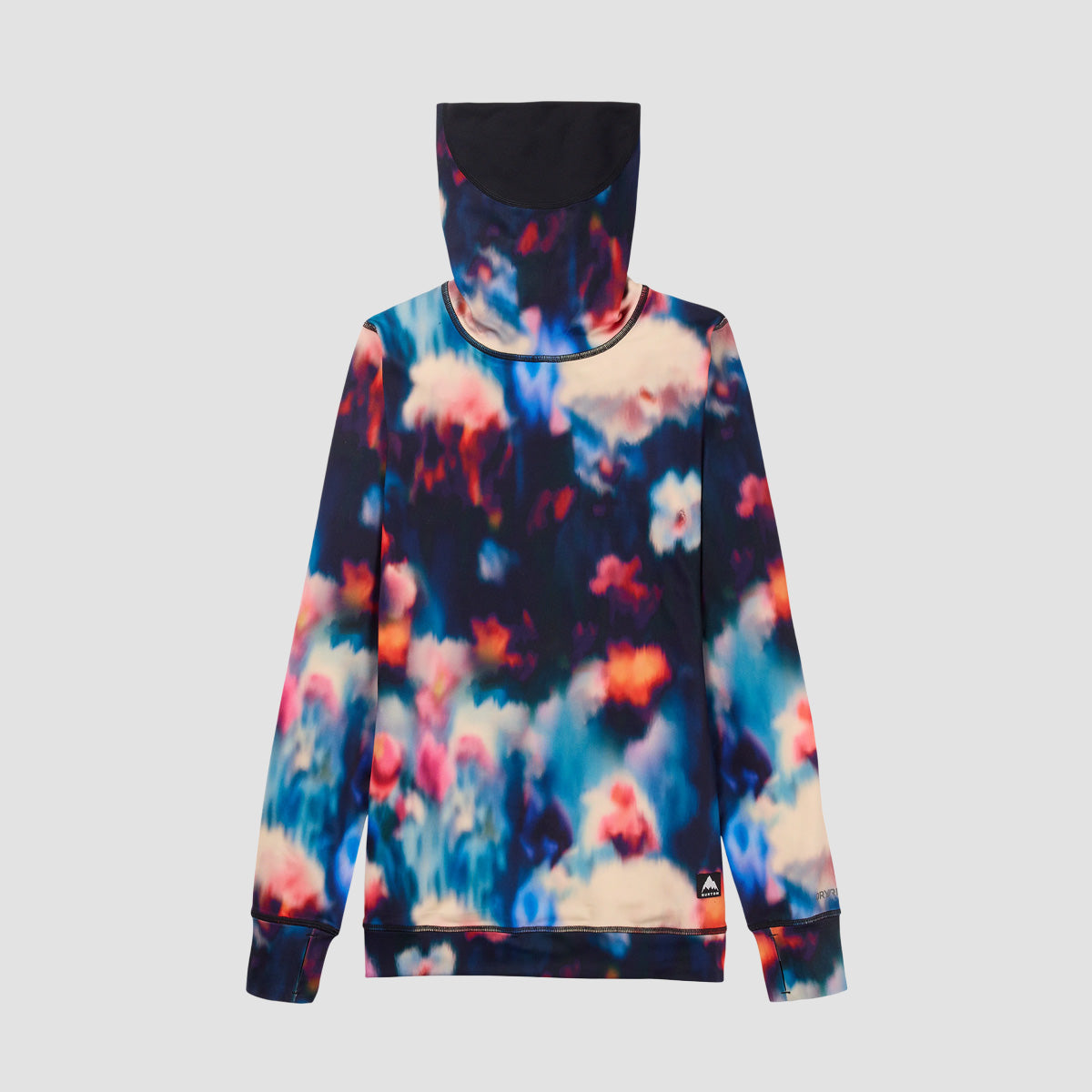 Burton Midweight Base Layer Long Neck Longsleeve T-Shirt Floral Blur - Womens