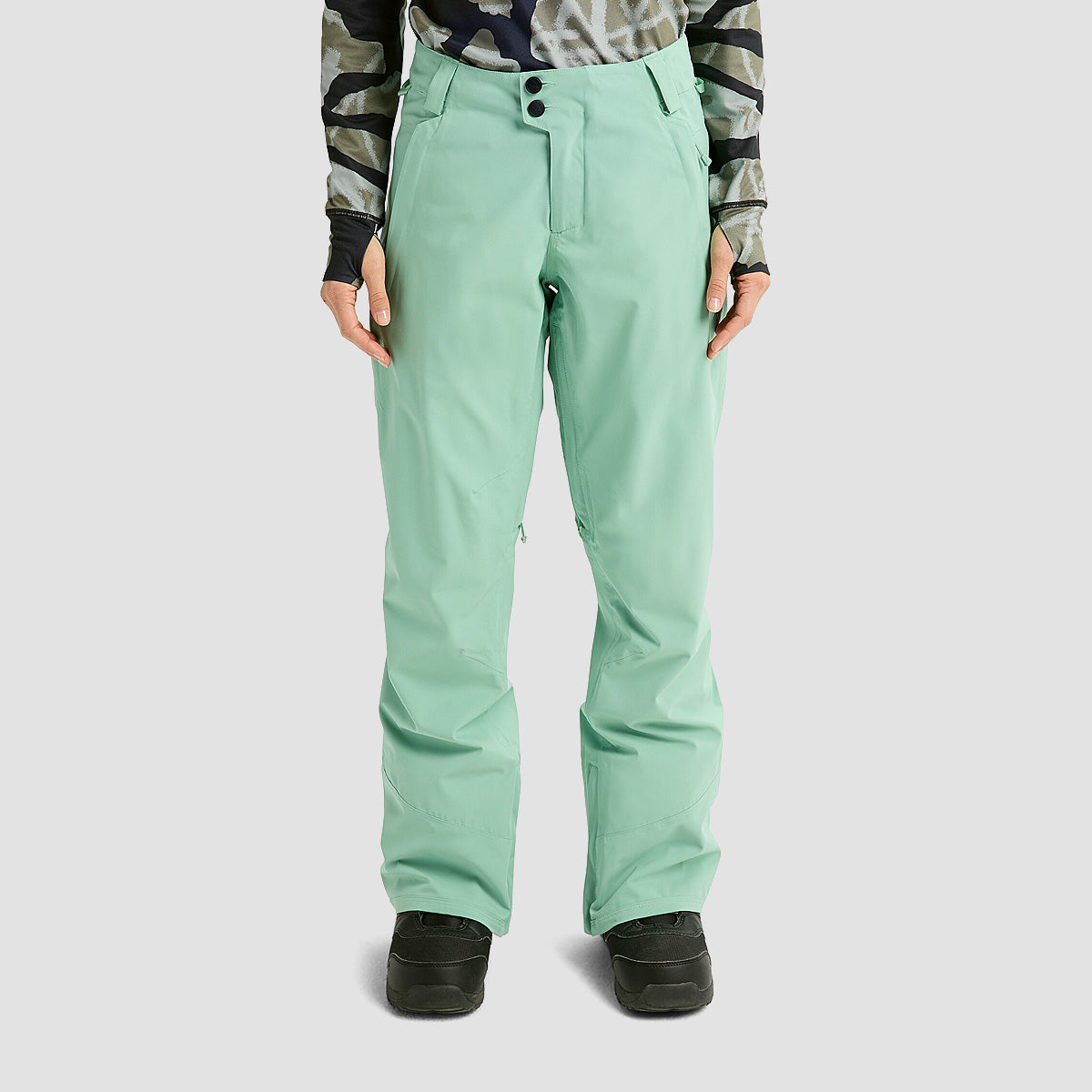 Burton Reserve 2L Stretch Slim Snow Pants Soft Sage - Womens