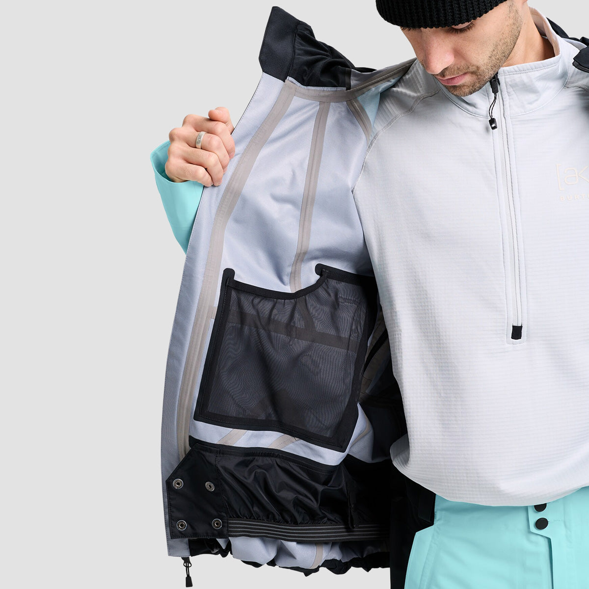 Burton Reserve 3L Snow Jacket True Black/Light Teal