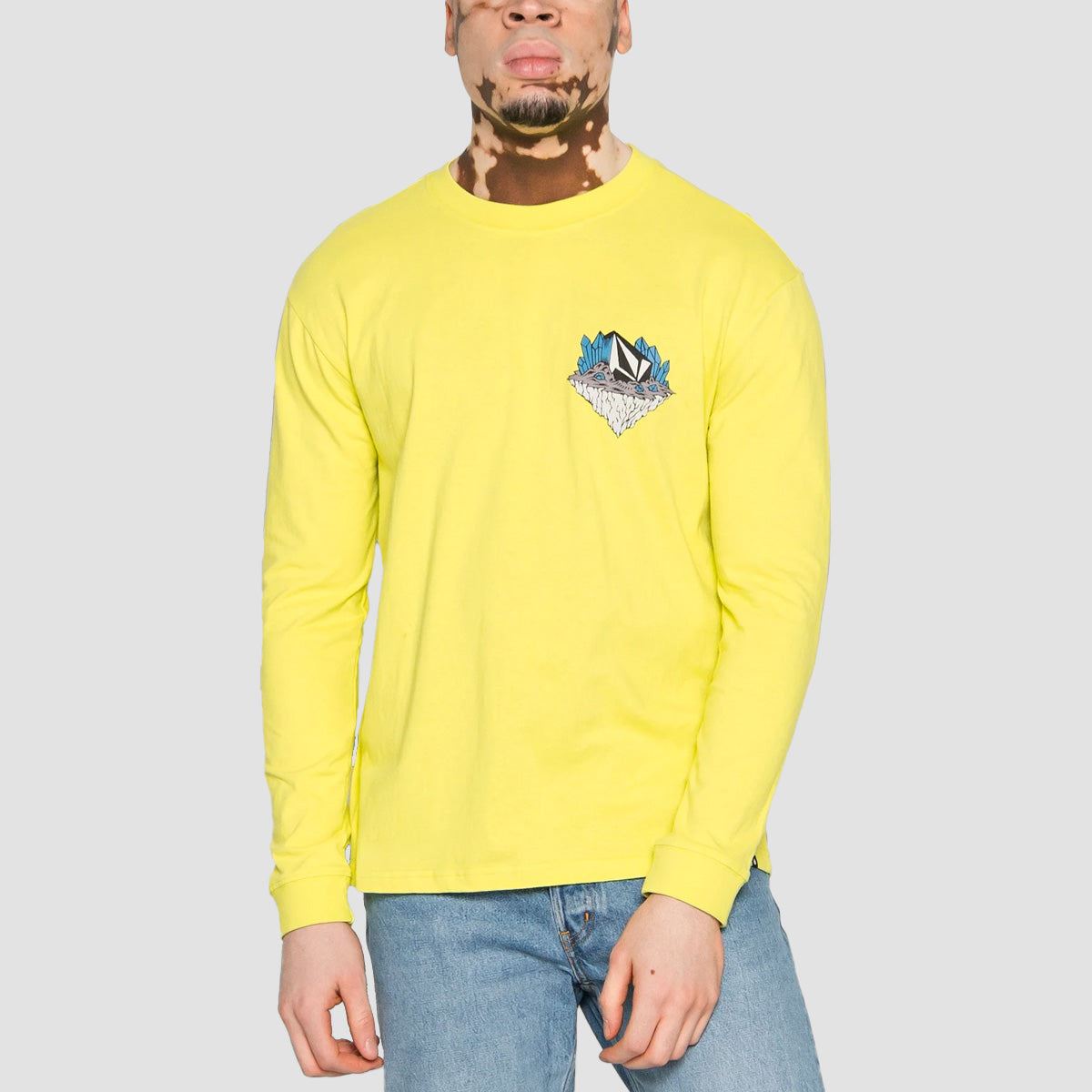 Volcom Macro Dose Loose Fit Longsleeve T-Shirt Limeade