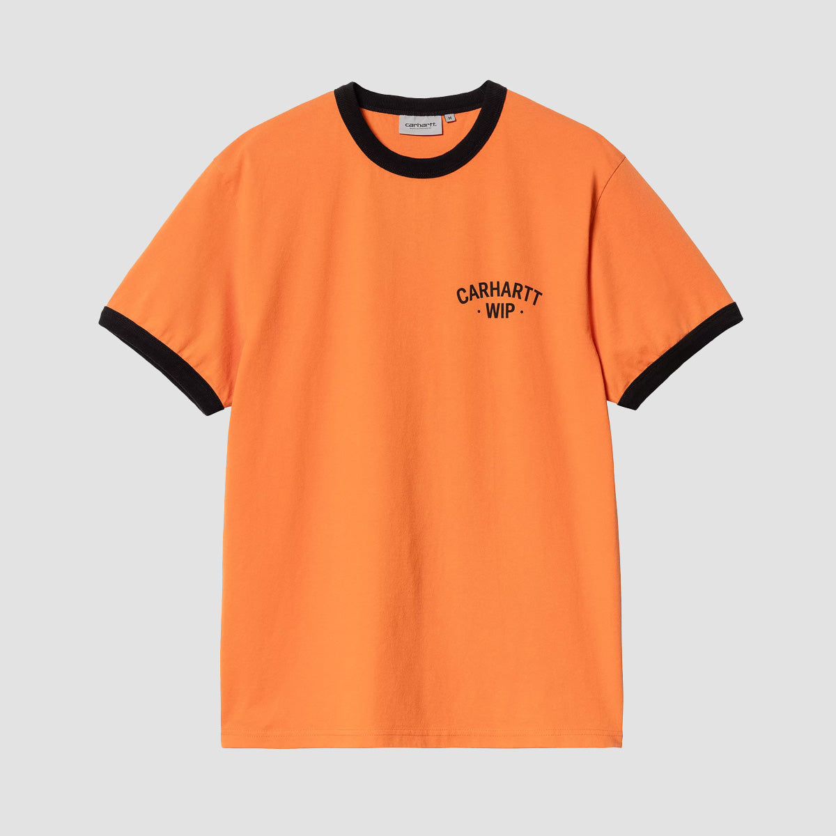 Carhartt WIP 89 Ringer T-Shirt Pumpkin/Black Heavy Enzyme Wash