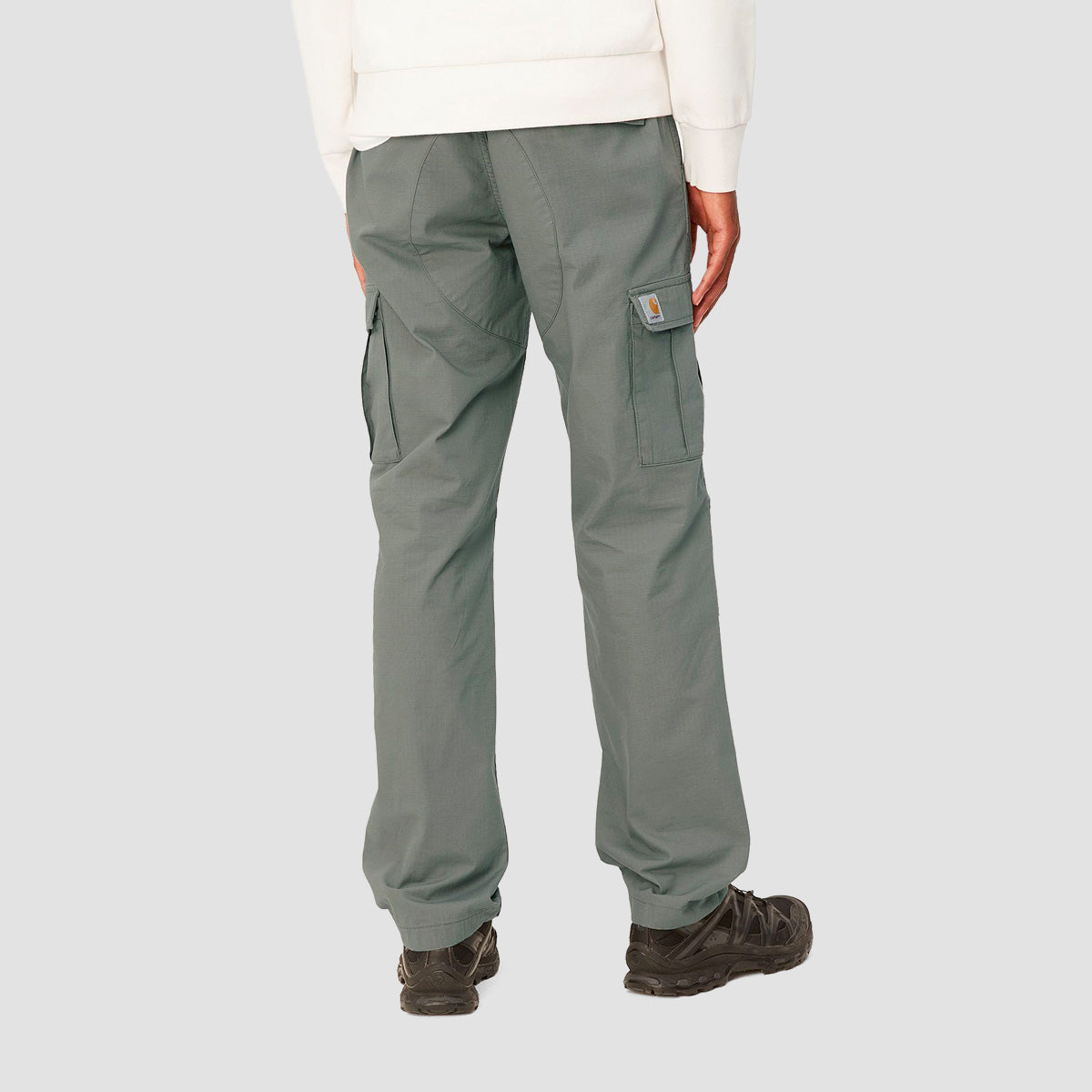 Carhartt WIP Aviation Cargo Pants Smoke Green Rinsed