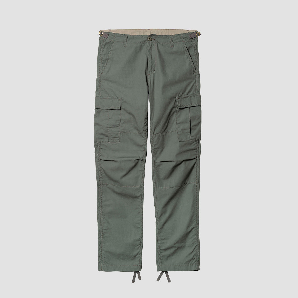 Carhartt WIP Aviation Cargo Pants Smoke Green Rinsed