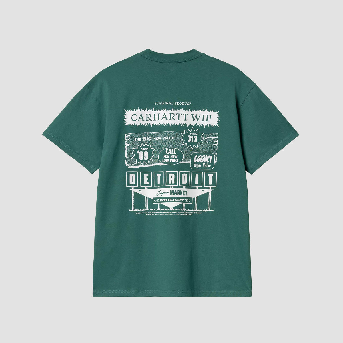 Carhartt WIP Catalogue T-Shirt Rainforest/White