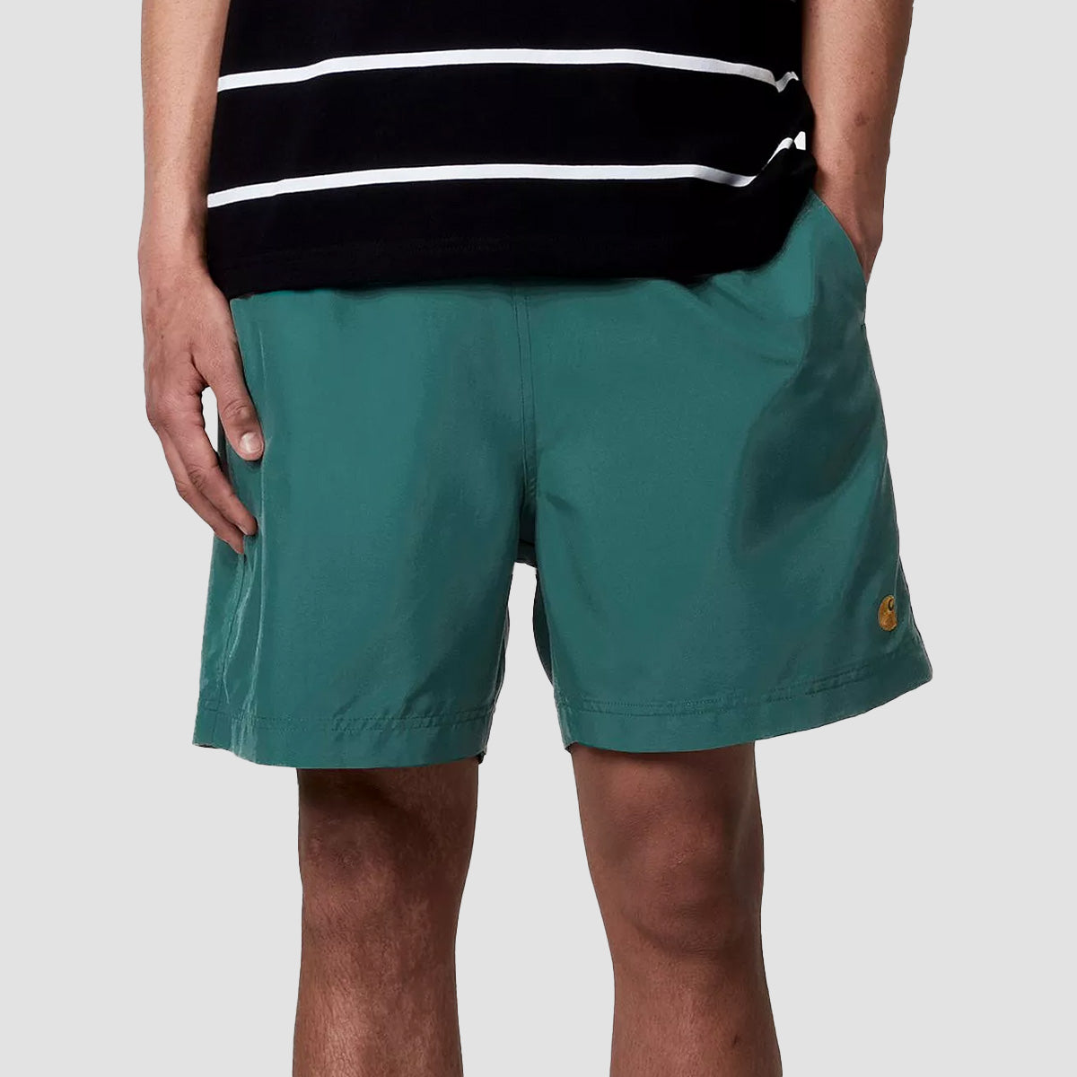 Carhartt WIP Chase Swim Trunks Rainforest/Gold