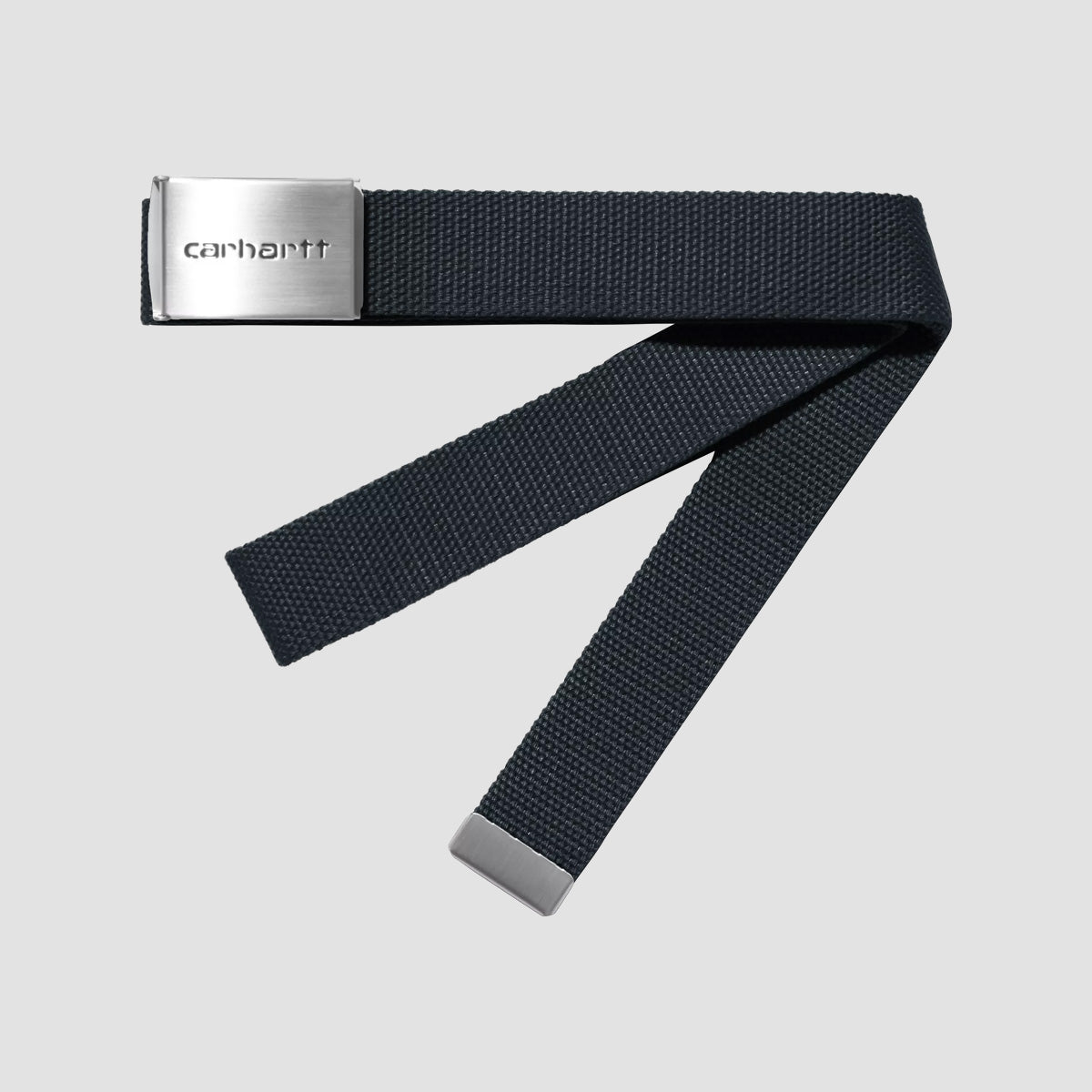Carhartt WIP Clip Belt Chrome Deep Night