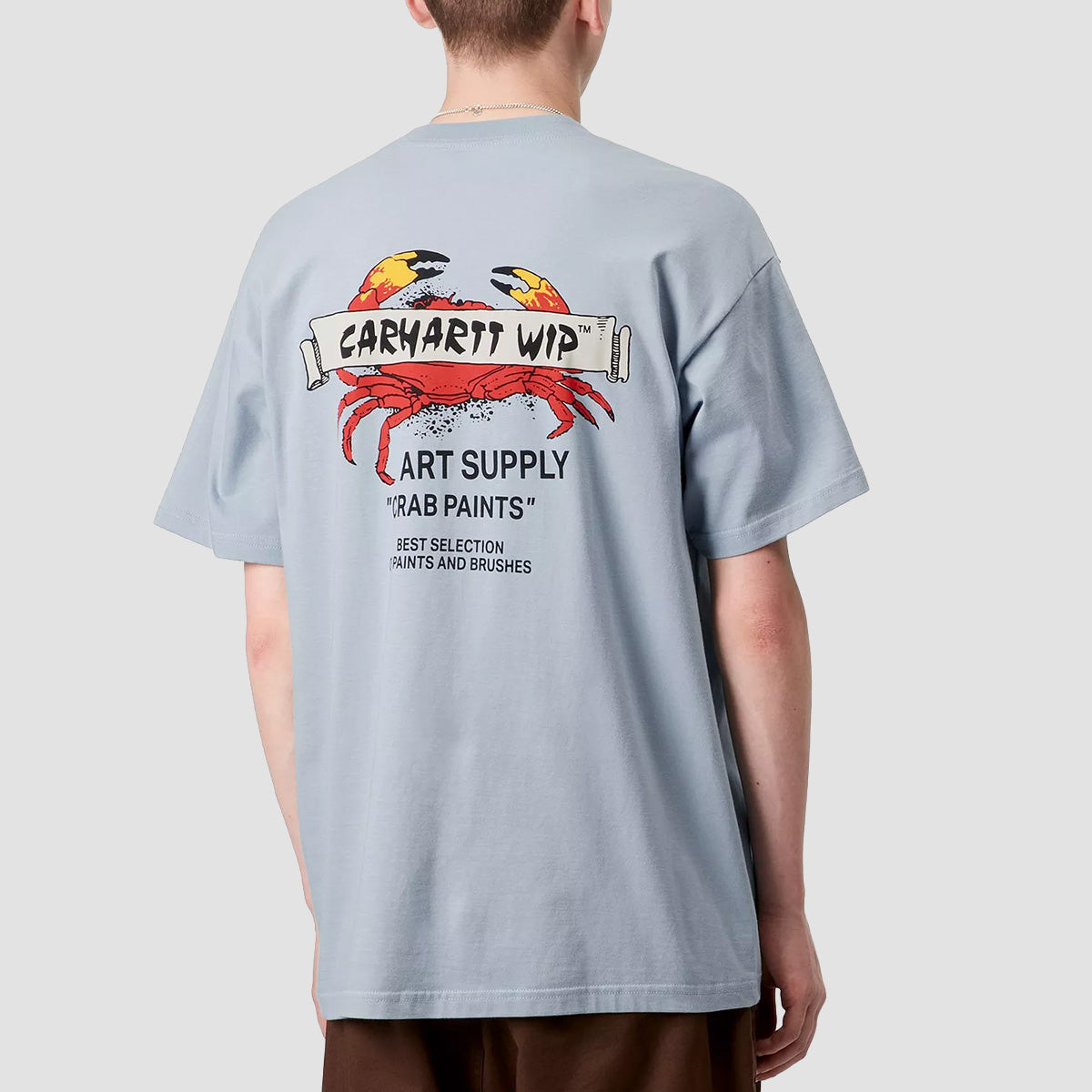 Carhartt WIP Crab Paint T-Shirt Frosted Blue