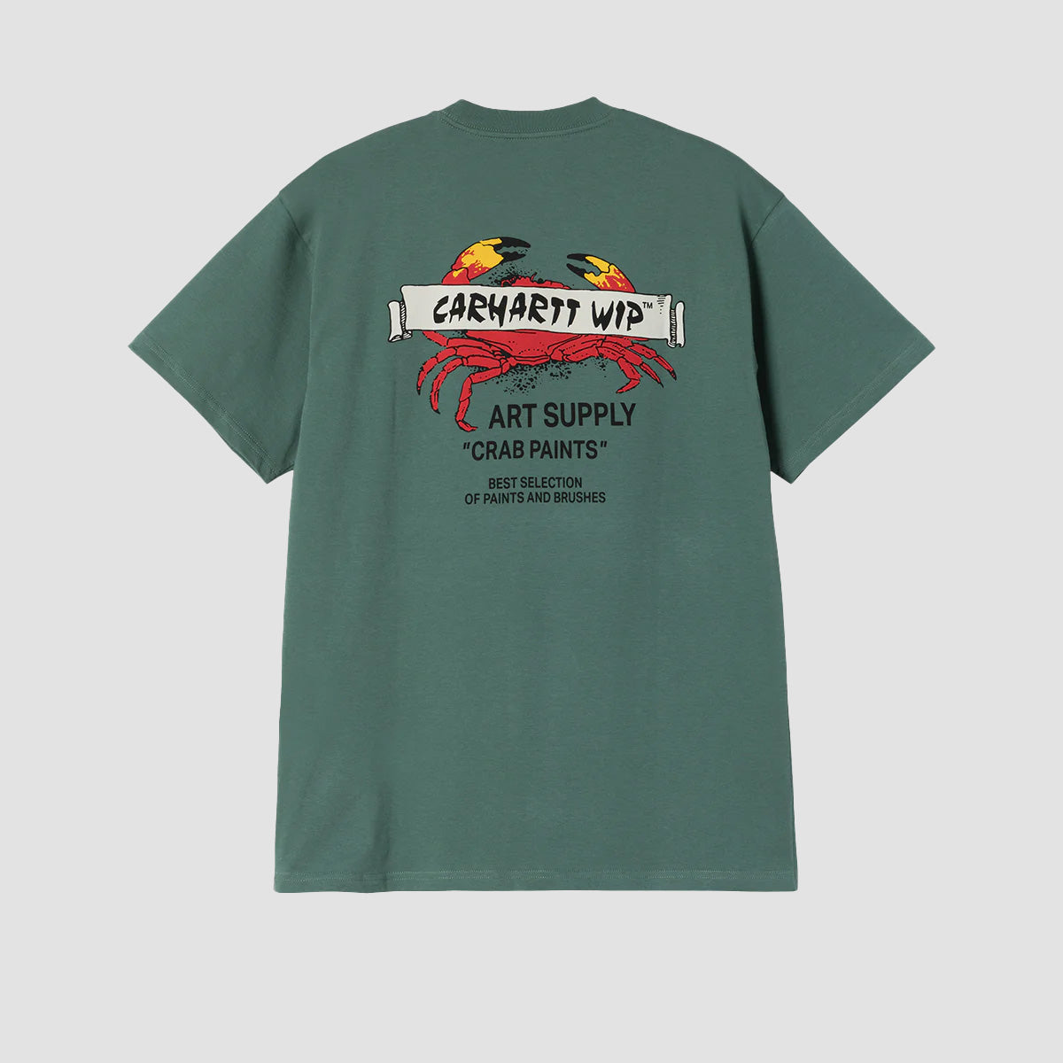 Carhartt WIP Crab Paint T-Shirt Silver Pine