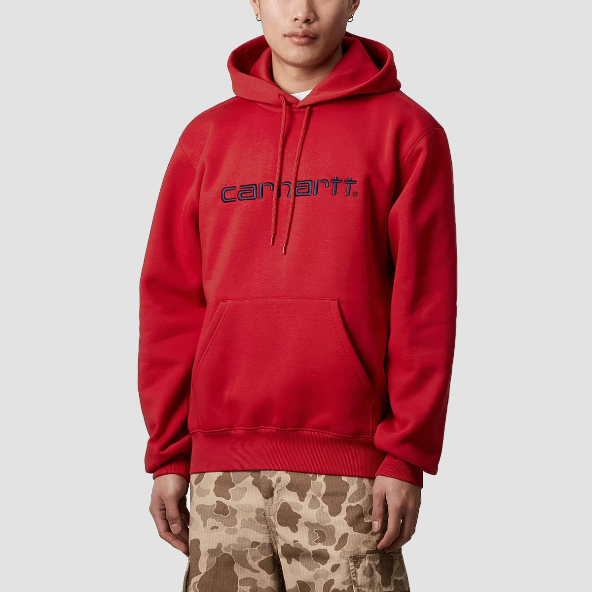 Carhartt WIP Hooded Pullover Hoodie Cherry/Space