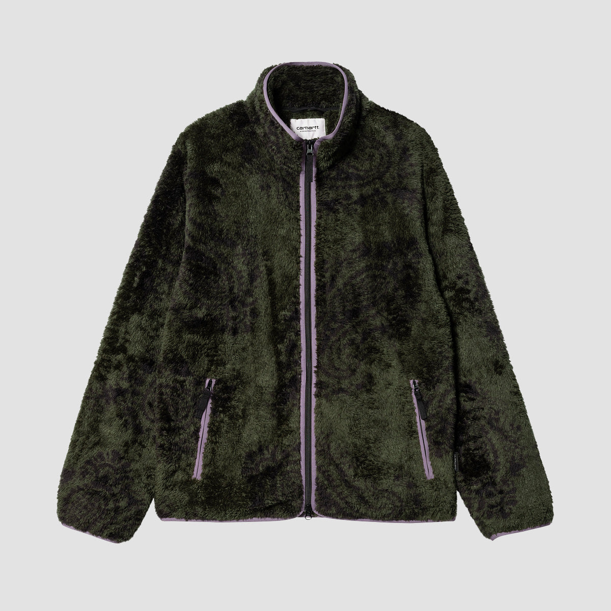 Carhartt WIP Jebson Sweat Jacket Paisley Big Print/Plant/Glassy Purple