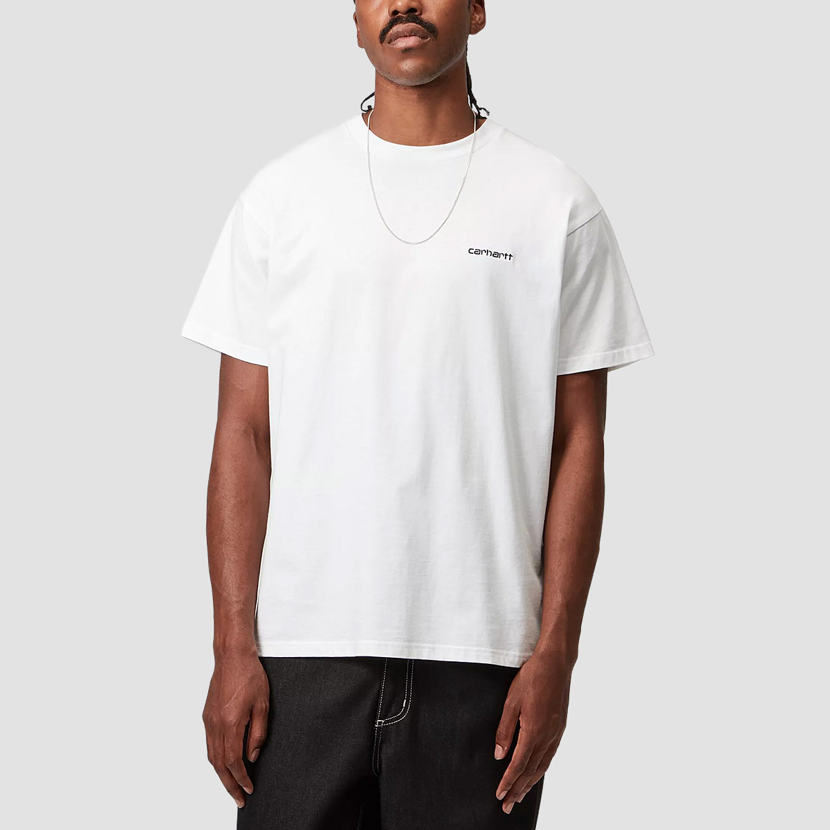 Carhartt WIP Script Embroidery T-Shirt White/Black