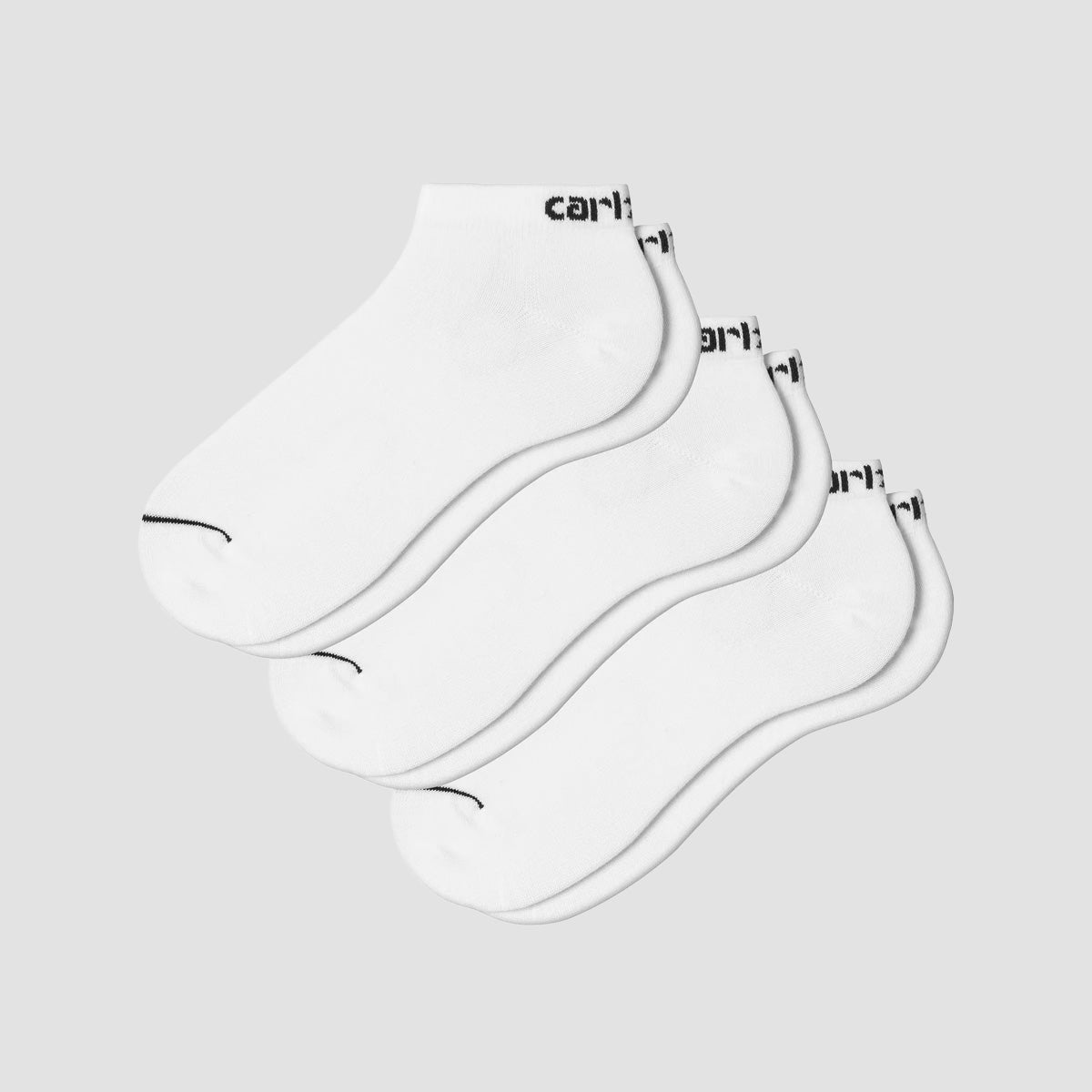 Carhartt WIP Script Sneakers Socks 3 Pack White/Black