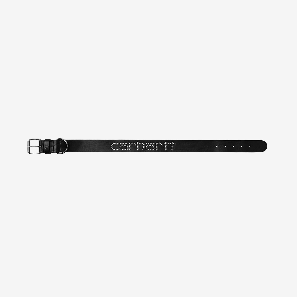 Carhartt WIP Script Studs Small/Medium Leather Dog Collar Black