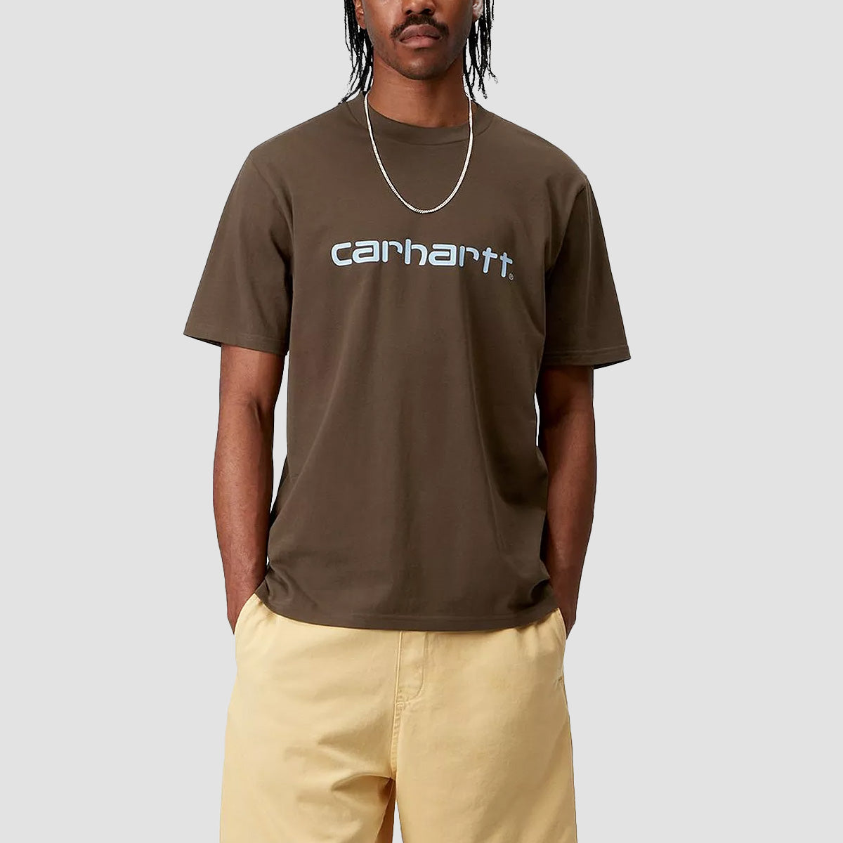 Carhartt WIP Script T-Shirt Liberica/Air Sky