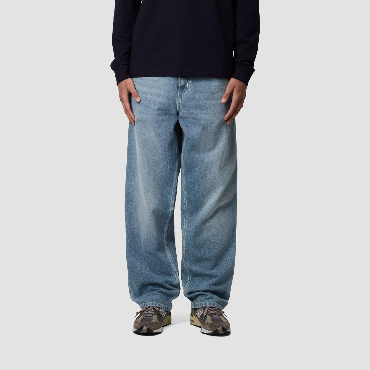 Carhartt WIP Simple Relaxed Straight Fit Jeans Blue Light True Washed