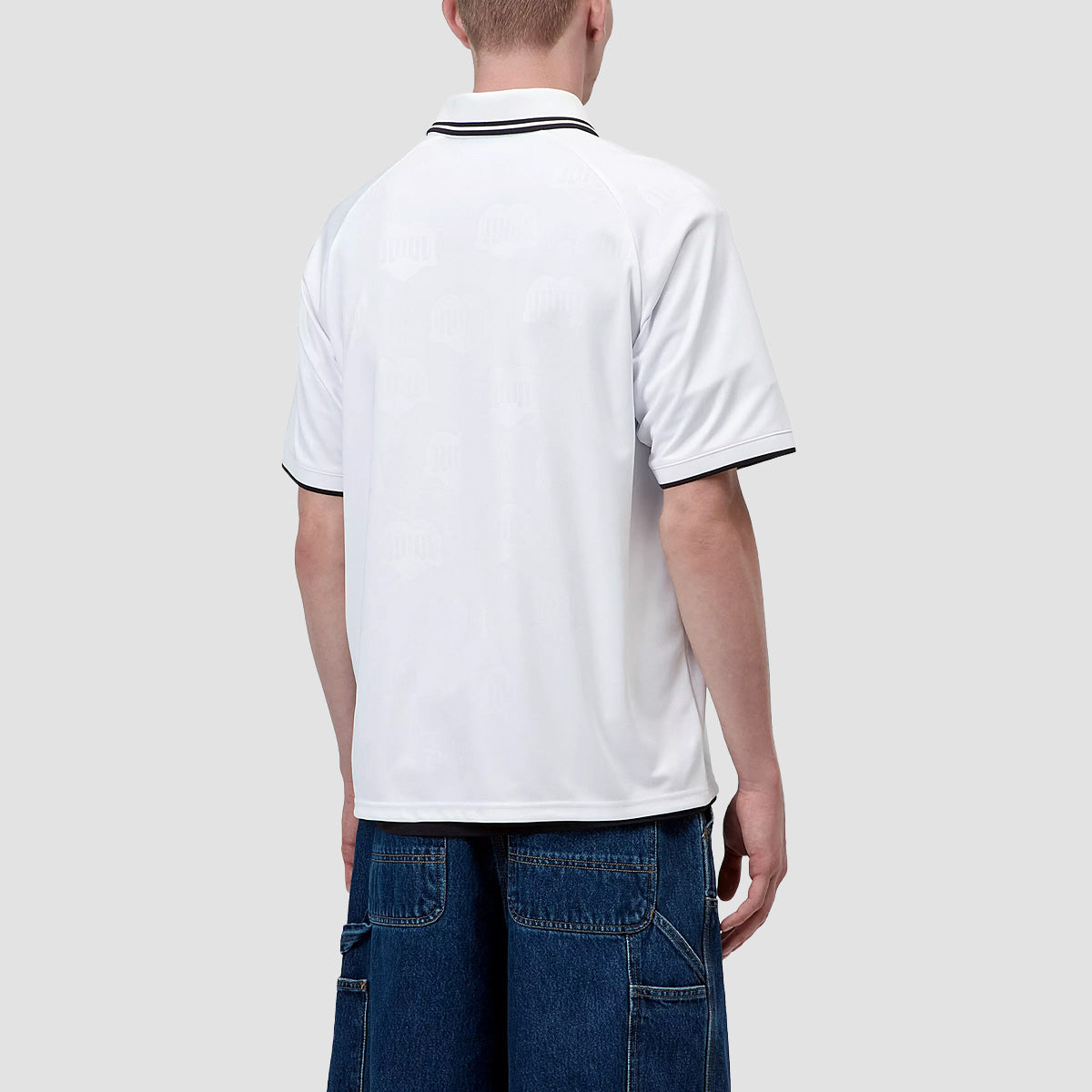 Carhartt WIP Terrace Football T-Shirt Heart Train Jacquard White