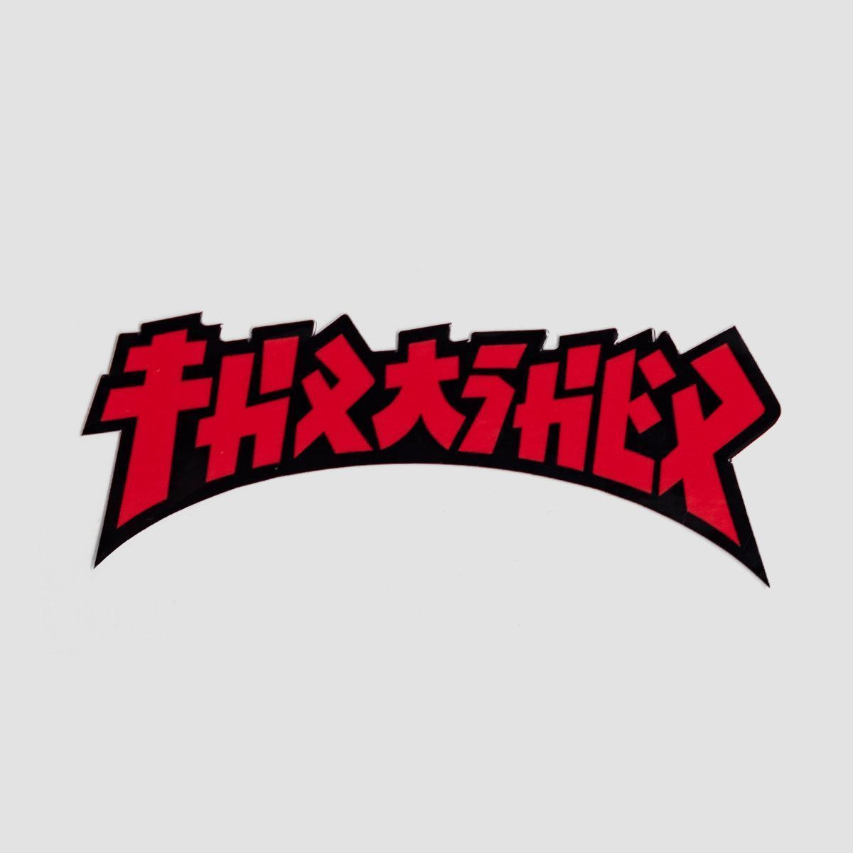Thrasher Godzilla Die Cut Sticker Red/Black 100x40mm