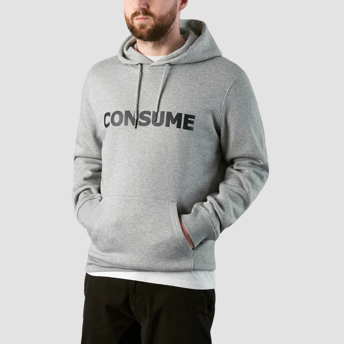 Consume Logo Pullover Hoodie Athletic Heather/Black
