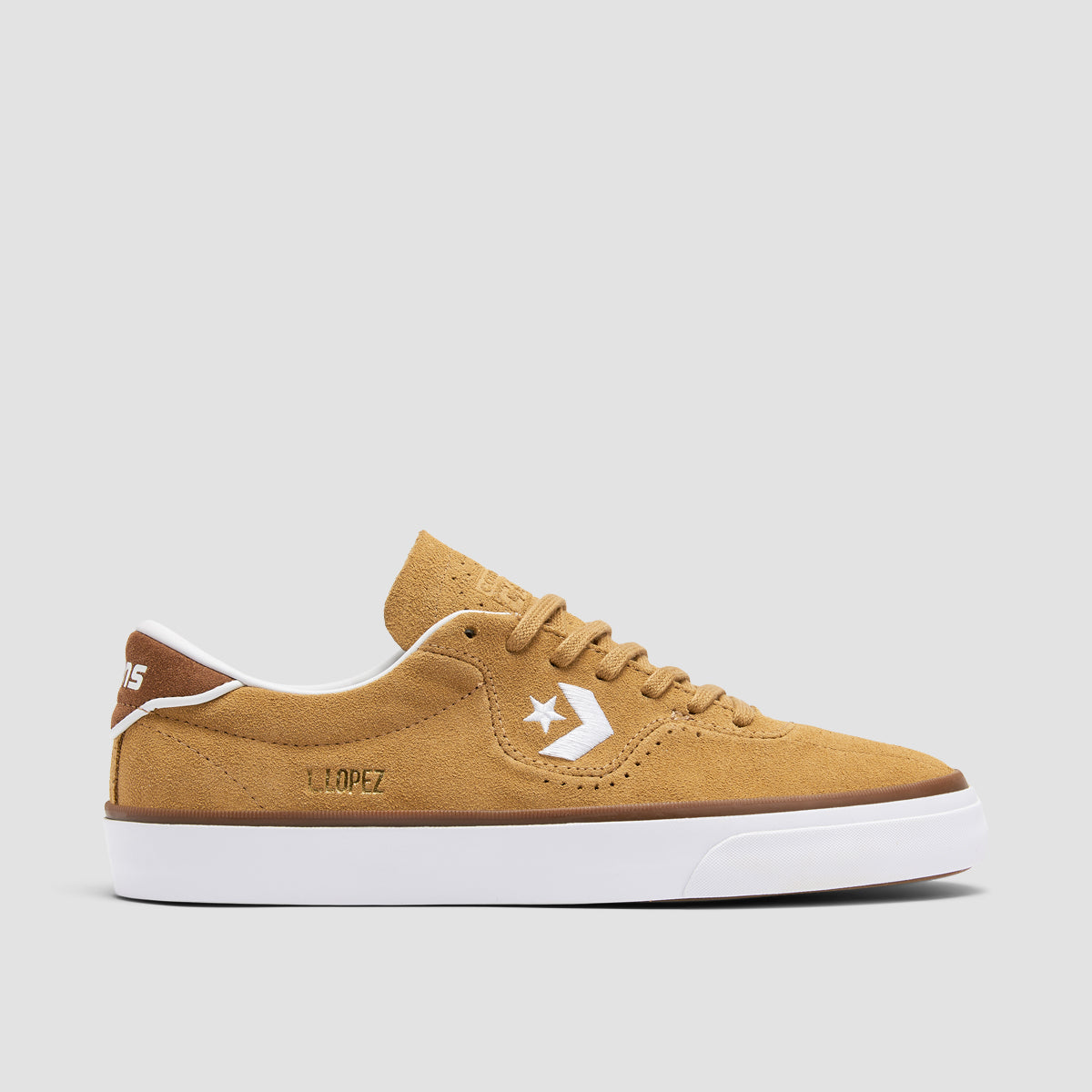 Converse Louie Lopez Pro Shoes Toadstool Tan Dark Whiskey