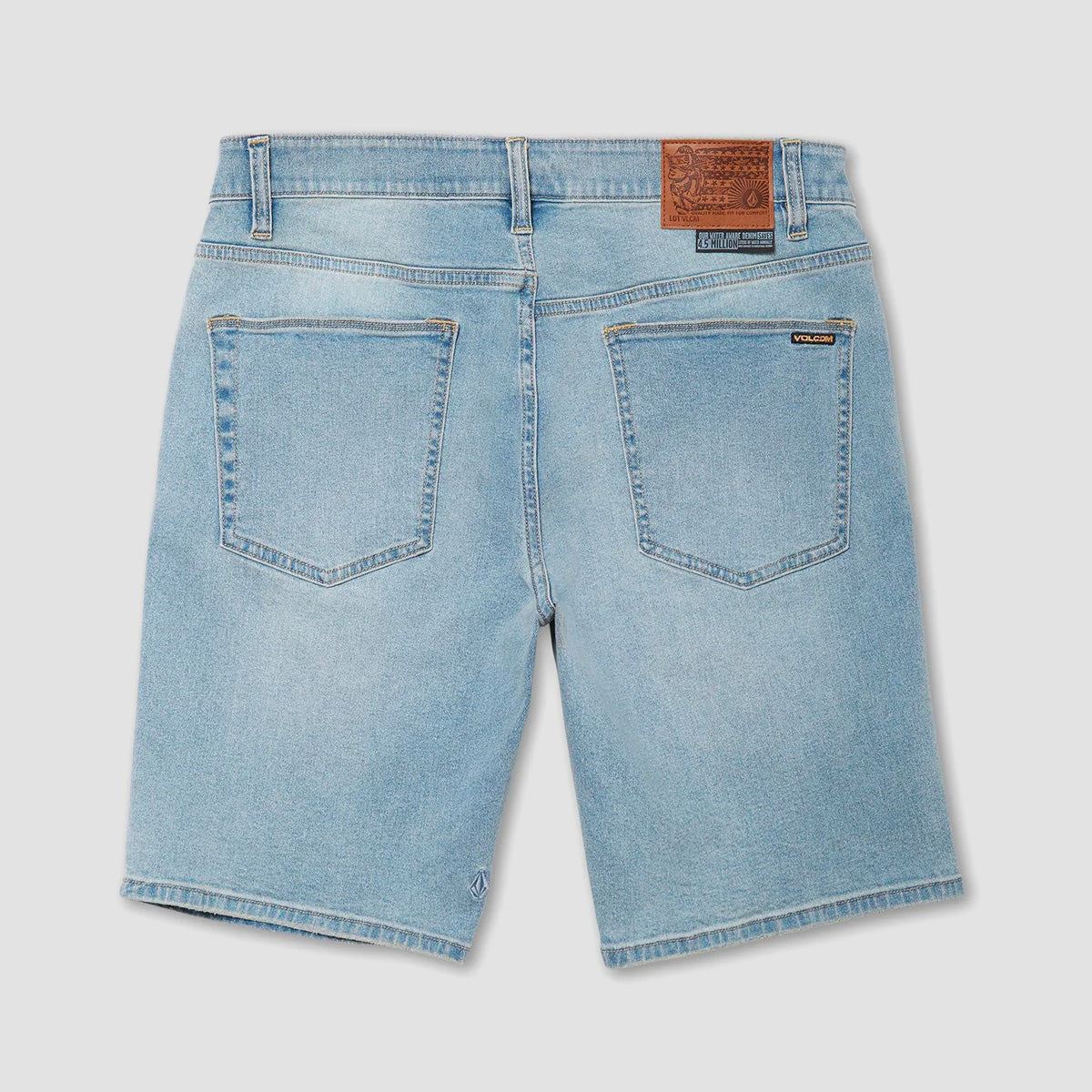 Volcom Solver Denim Shorts Worker Indigo Vintage