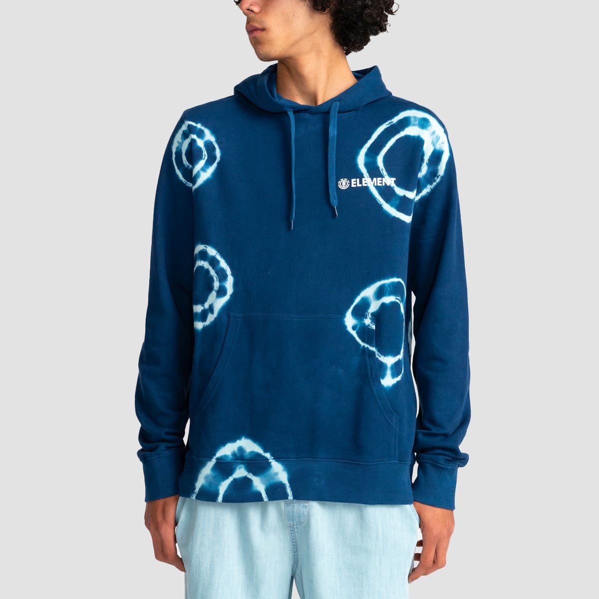 Element Blazin Chest Tie Dye Pullover Hoodie Circle Tiedye