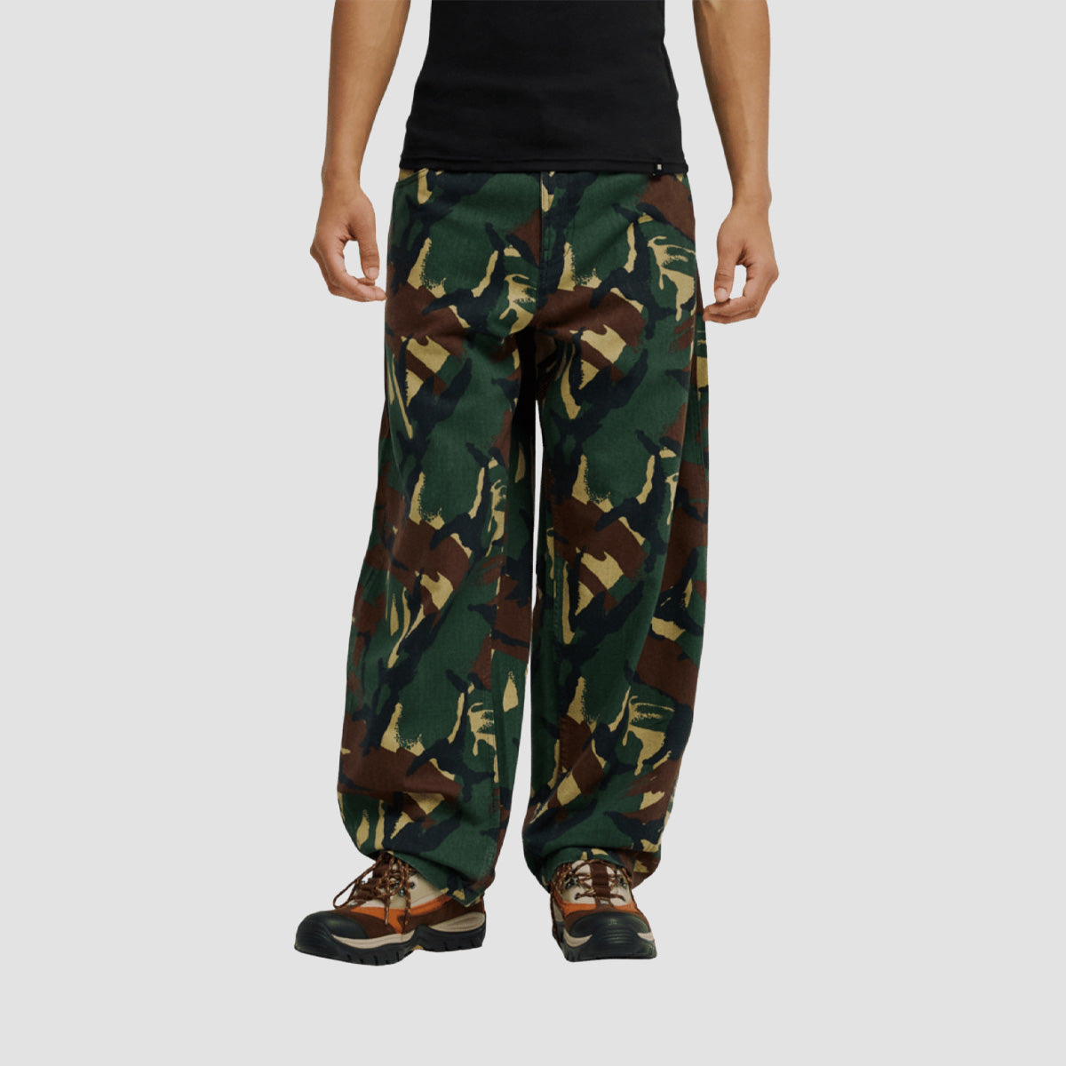 DC Barrel Fit Canvas Trousers Classic Camo