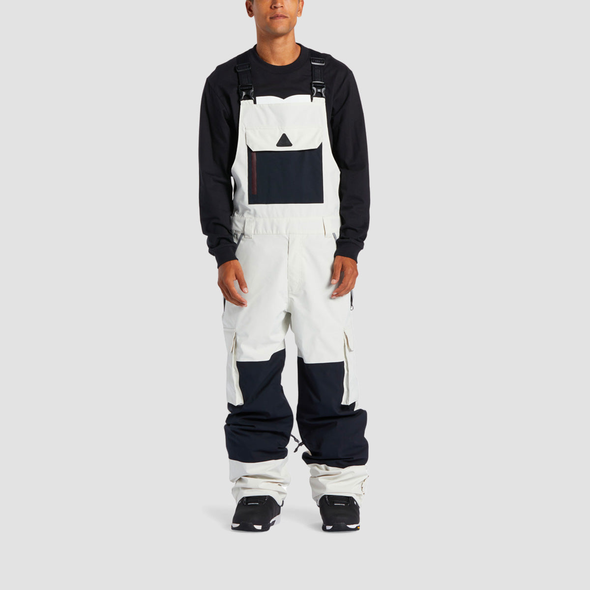 DC Brigade 45K Snow Bib Pants Silver Birch