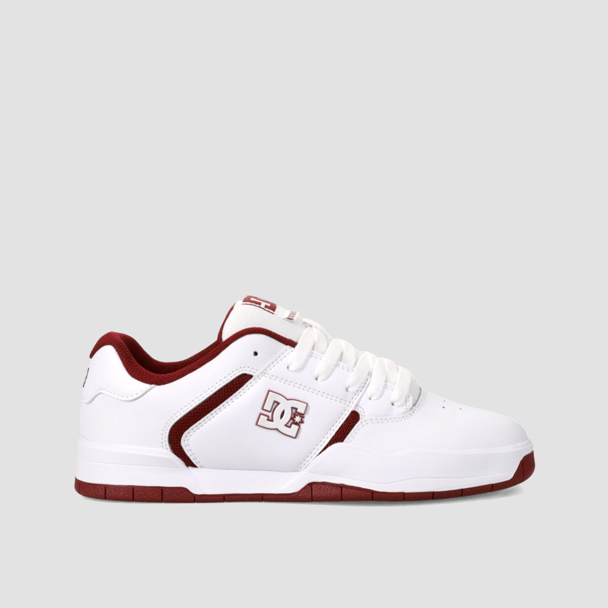 DC Central Shoes - White/Purple Wine