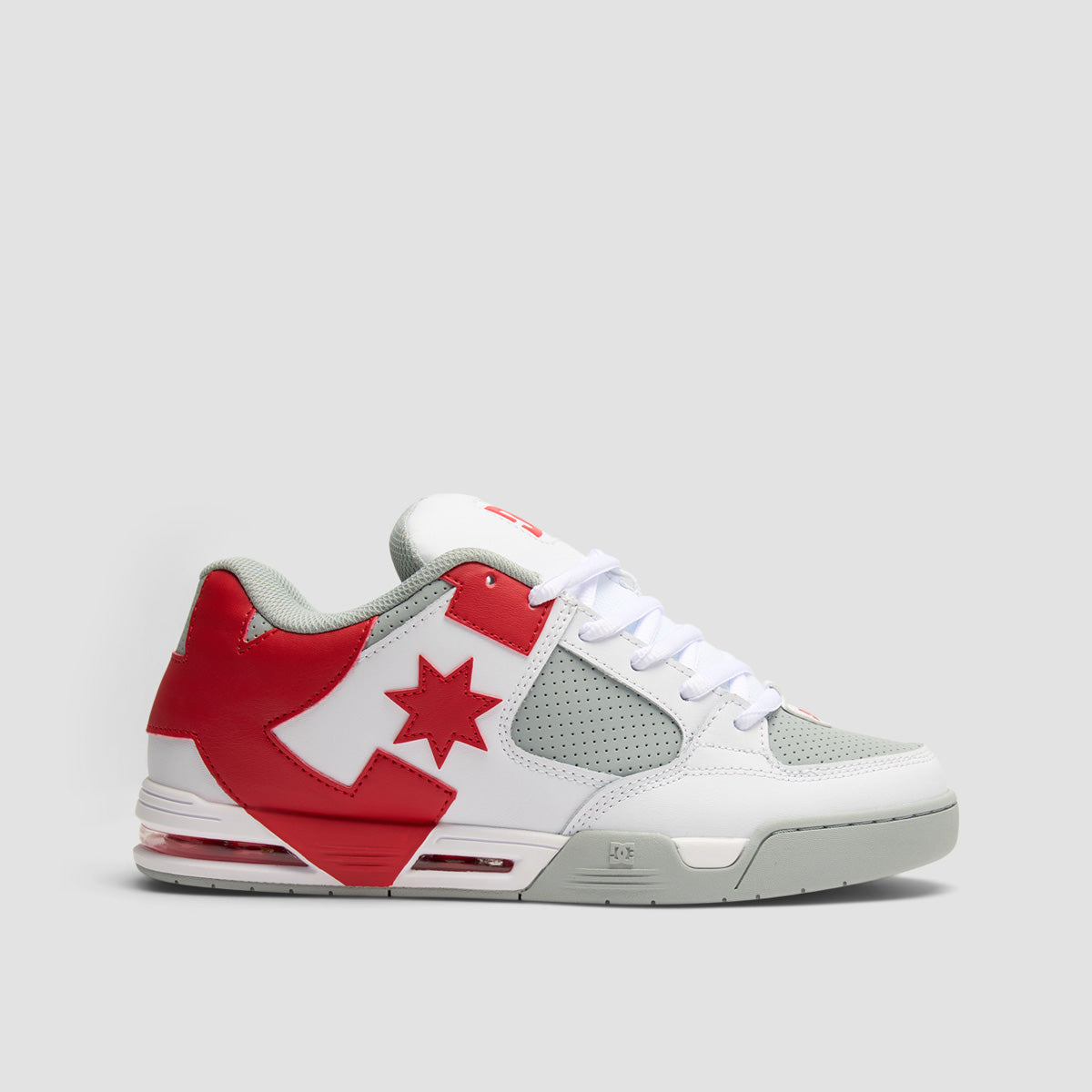 DC Command Shoes - White/Grey/Red