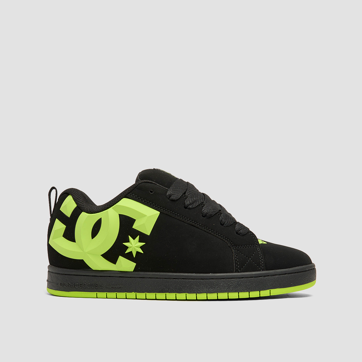 DC Court Graffik Shoes - Black/Lime Beveled/Lime