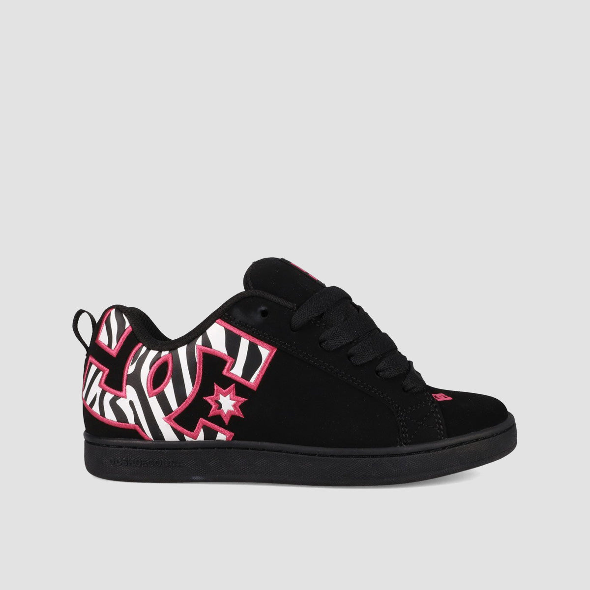 DC Court Graffik Shoes - Black/Pink/Black - Womens