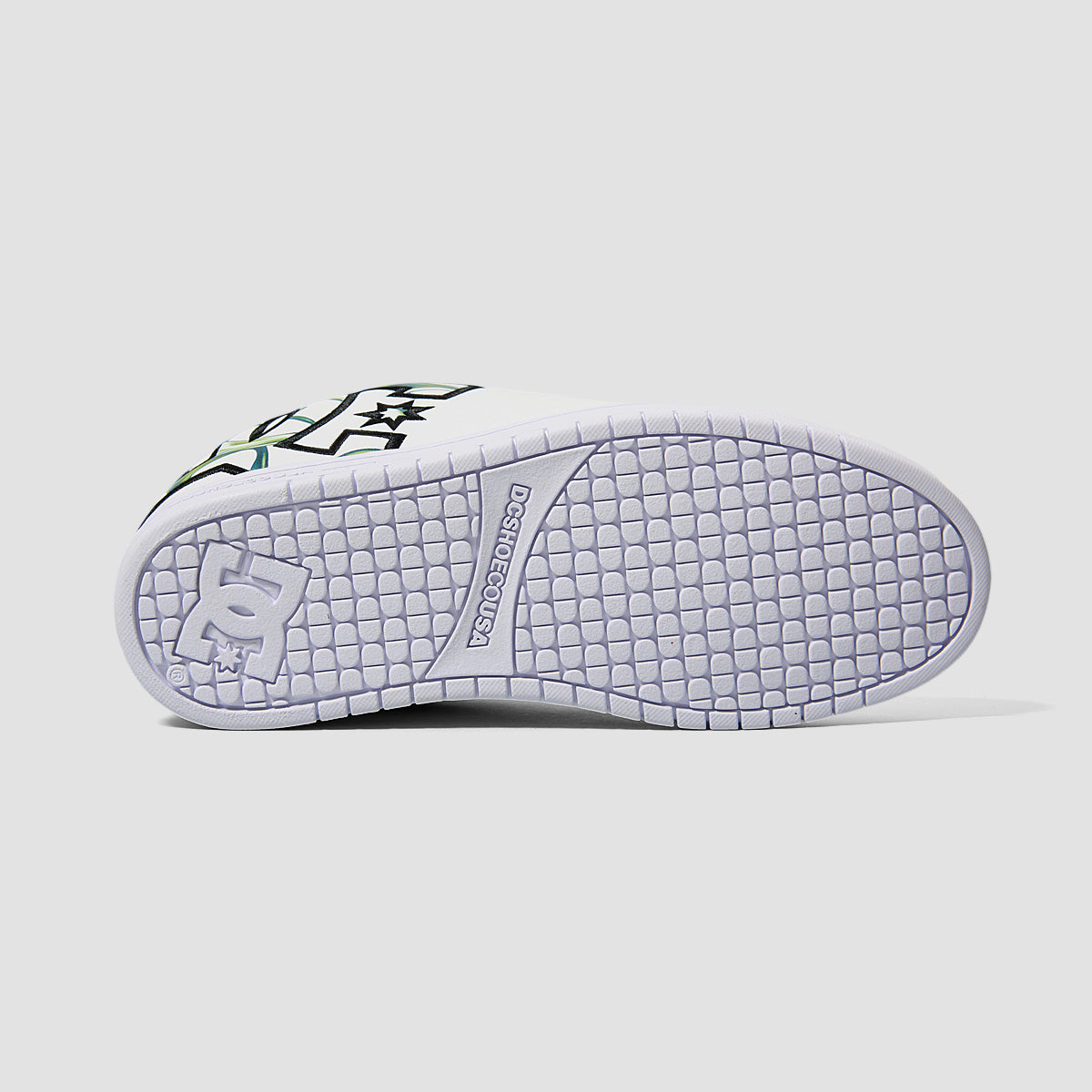 DC Court Graffik Shoes - Liquid Fuego White