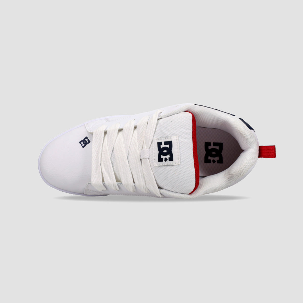 DC Court Graffik Shoes - White/Navy/Red