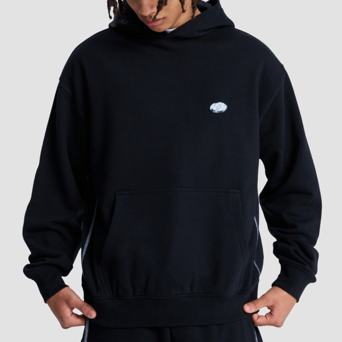 DC Flow Down Pullover Hoodie Black