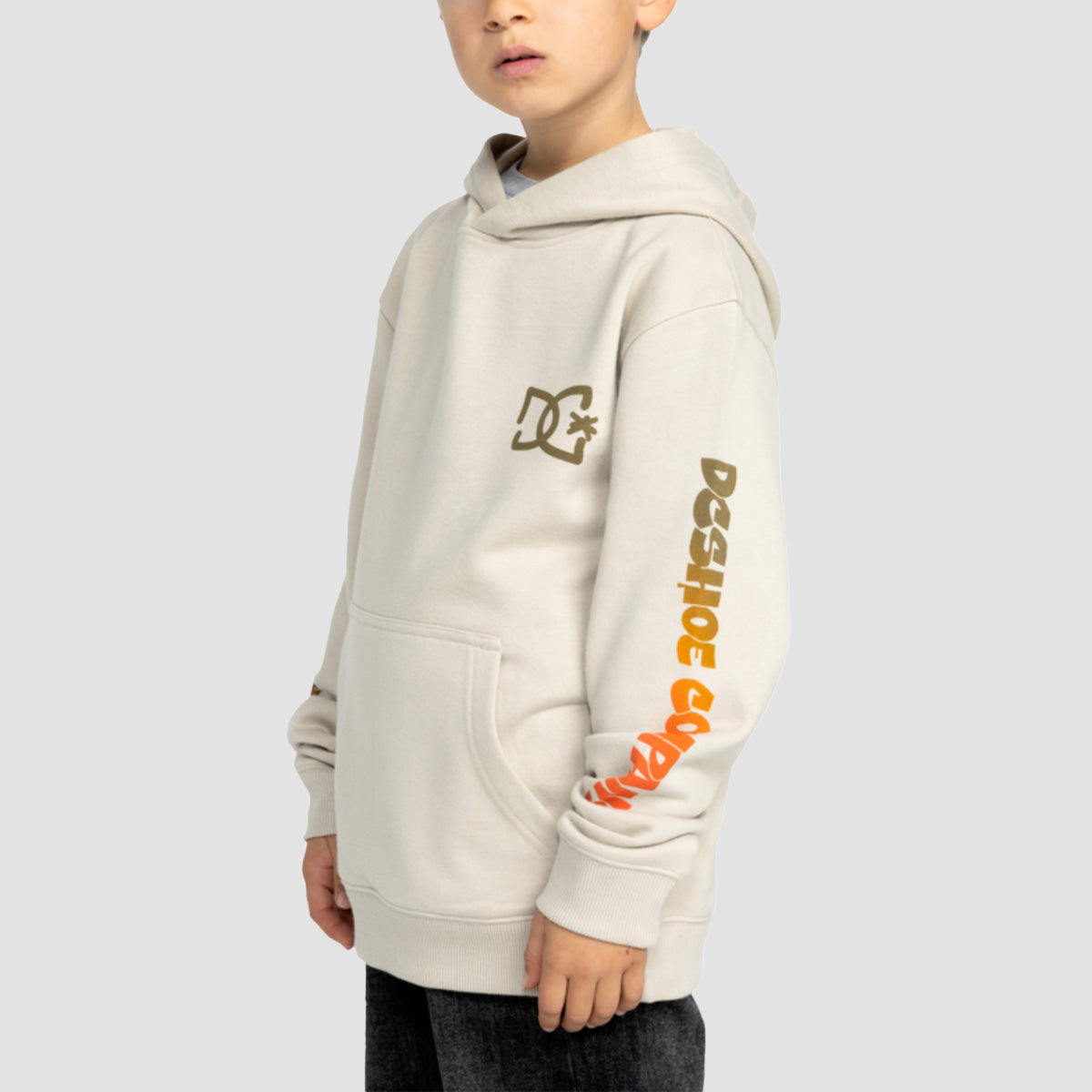 DC Hot Box Pullover Hoodie Pelican - Kids