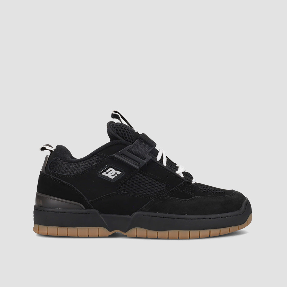 DC JS 1 Shoes - Black/Black/Gum